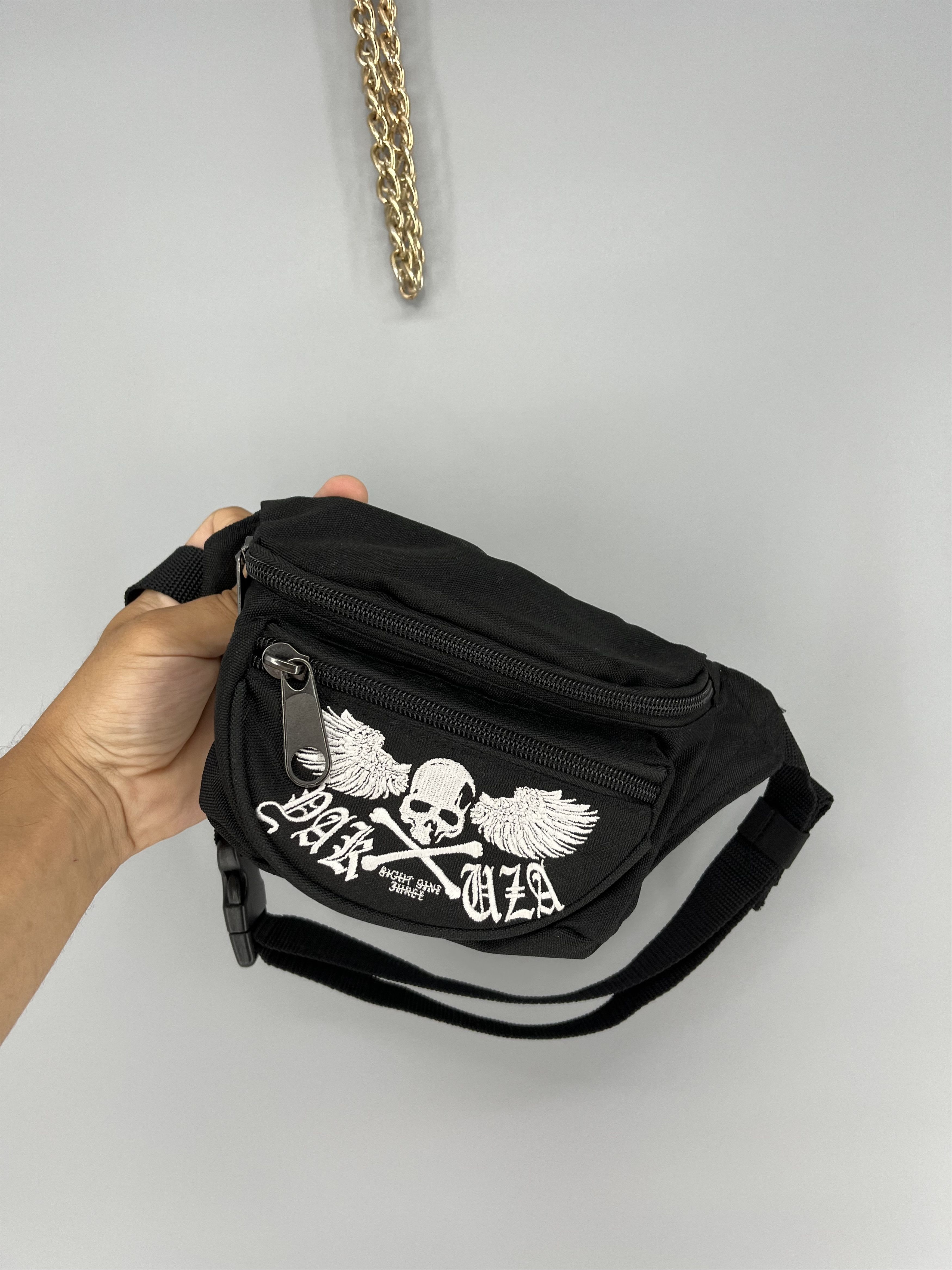 Japanese Brand Vintage Yakuza Bag 90s Logo Sculls AmericanWear Y2K Casual Size ONE SIZE - 1 Thumbnail