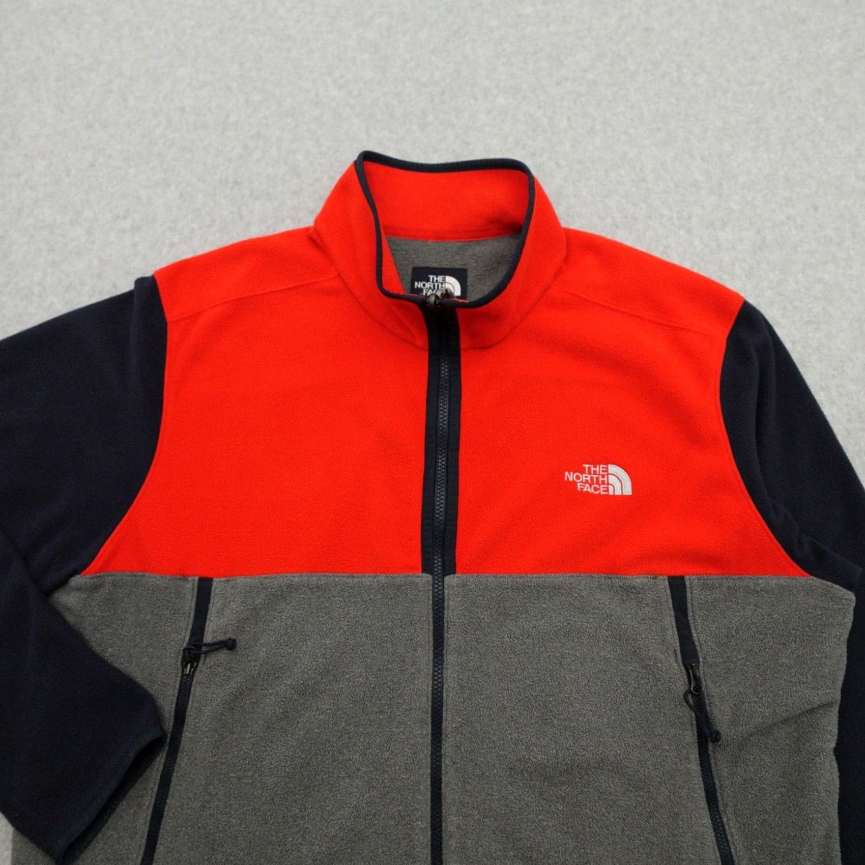 The North Face North Face Fleece Jacket Adult 2XL Gray Orange Blue Full Zip Outdoor Size US XXL / EU 58 / 5 - 5 Thumbnail