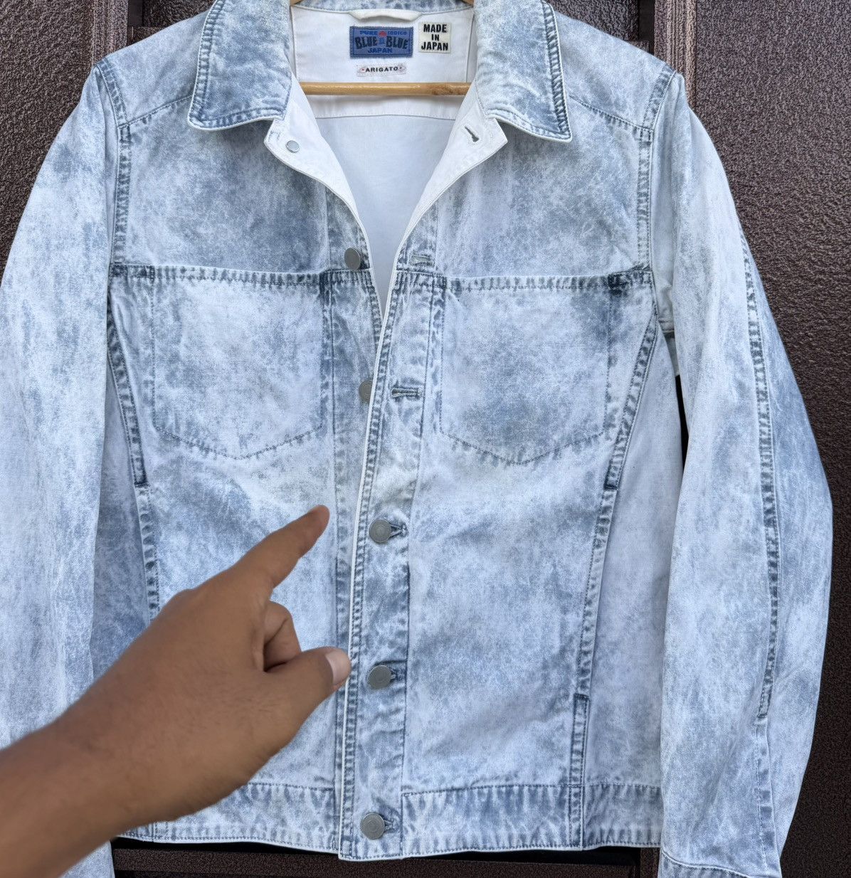 Blue Blue Japan Vintage Blue Blue Japan Acid Wash Denim Jacket Made In Japan Size US M / EU 48-50 / 2 - 9 Thumbnail
