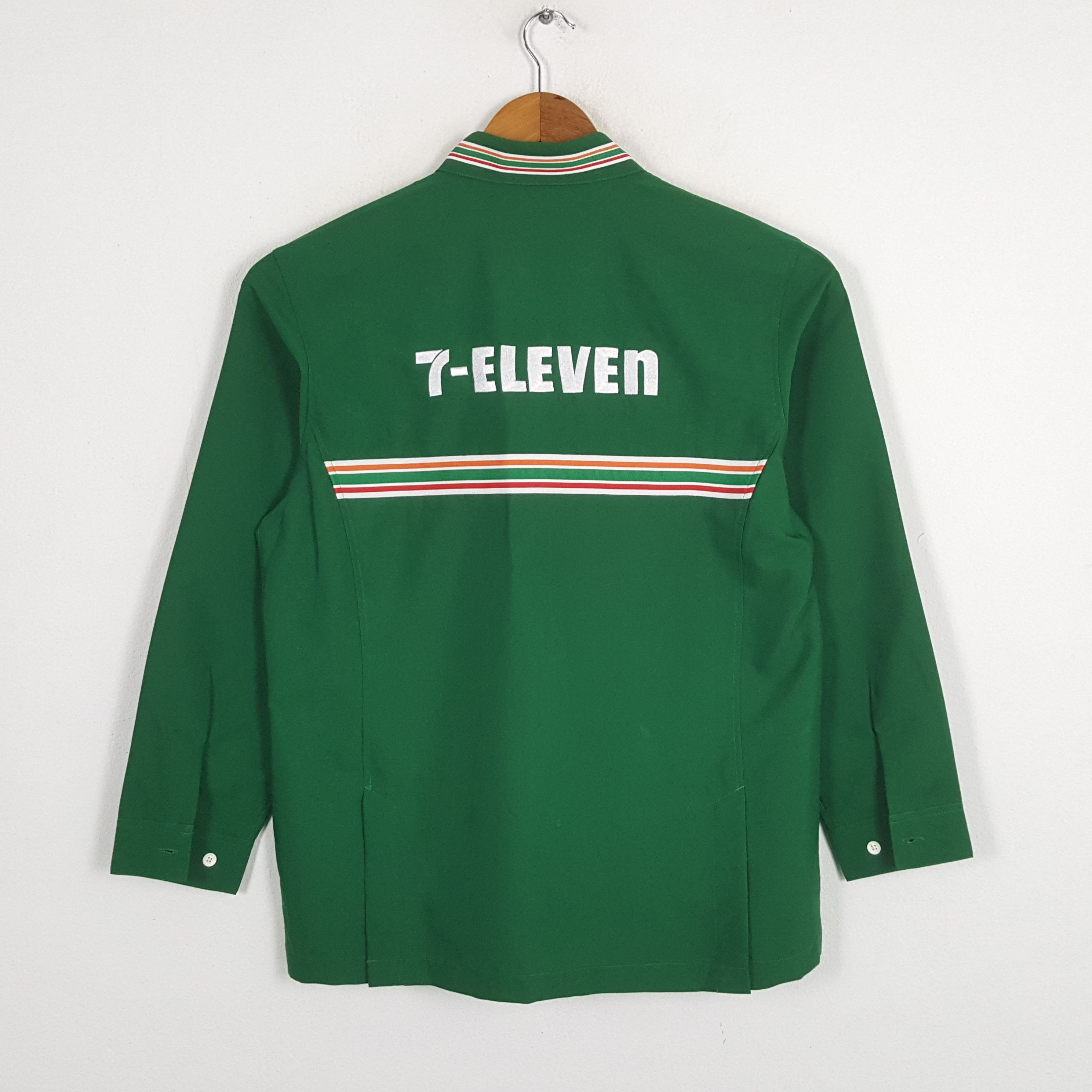Japanese Brand × Vintage Vintage 7-ELEVEn Japanese Workers Uniform Shirt Jacket Size US M / EU 48-50 / 2 - 1 Thumbnail