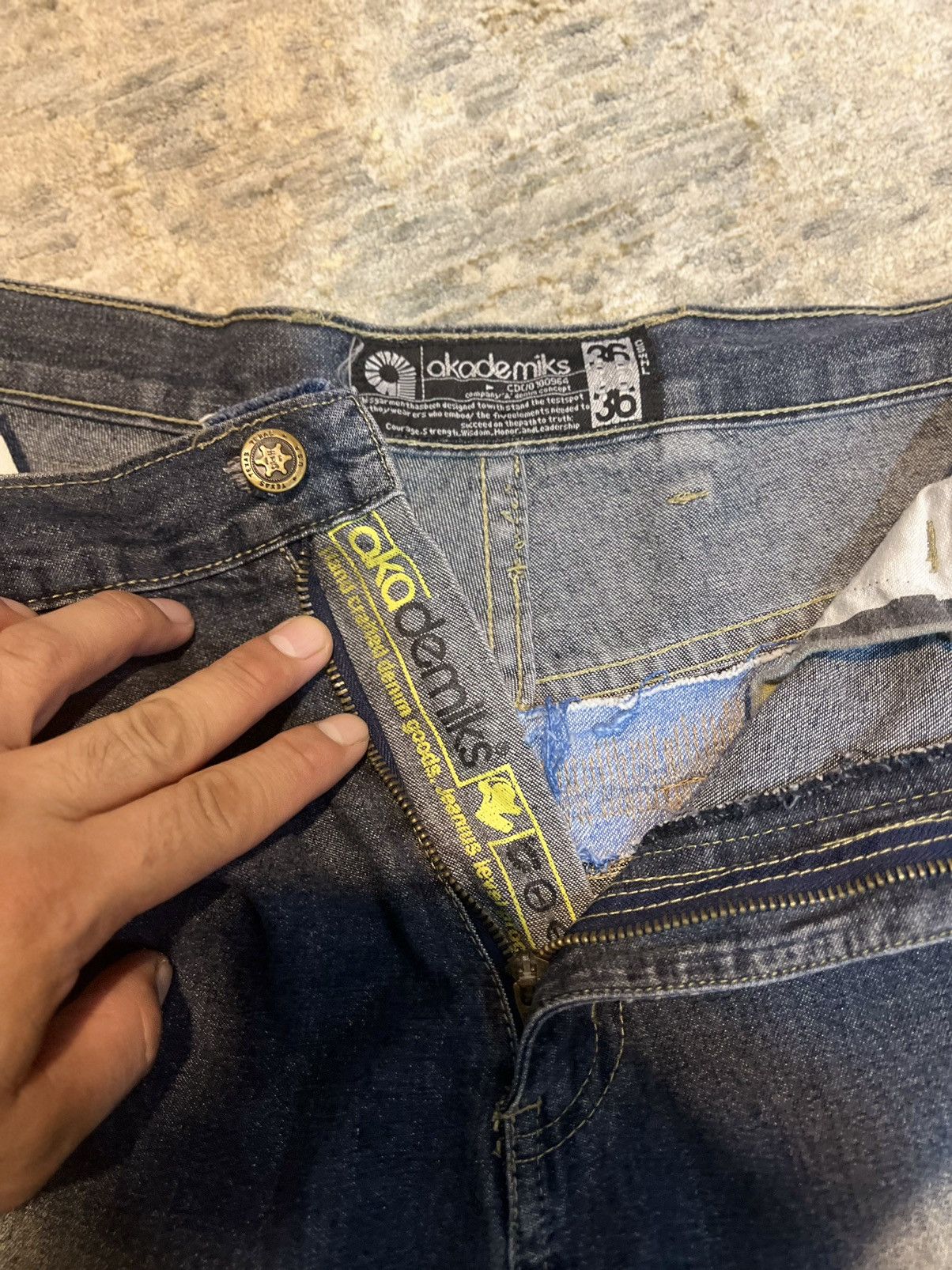 Akademiks Akademiks jeans PATCH WORK Denim Pants Size US 36 / EU 52 - 10 Thumbnail