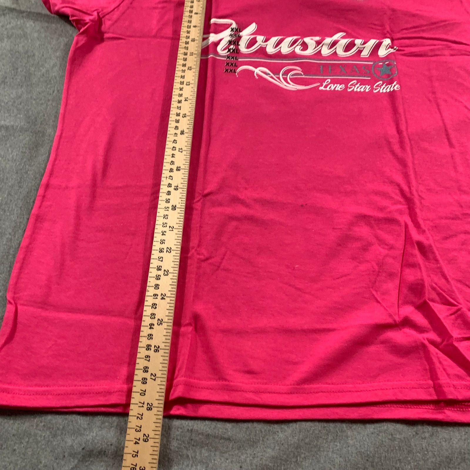 Gildan Houston Pink Shirt Women 2XL Casual T Shirt Ladies Size XXL / US 16-18 / IT 52-54 - 9 Thumbnail