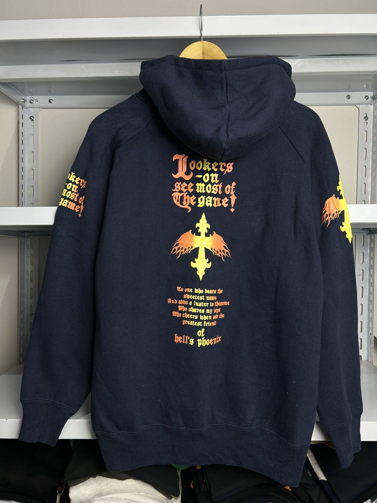 20471120 Y2k Blebo Tribal punk grunge style hoodie Size US M / EU 48-50 / 2 - 2 Thumbnail