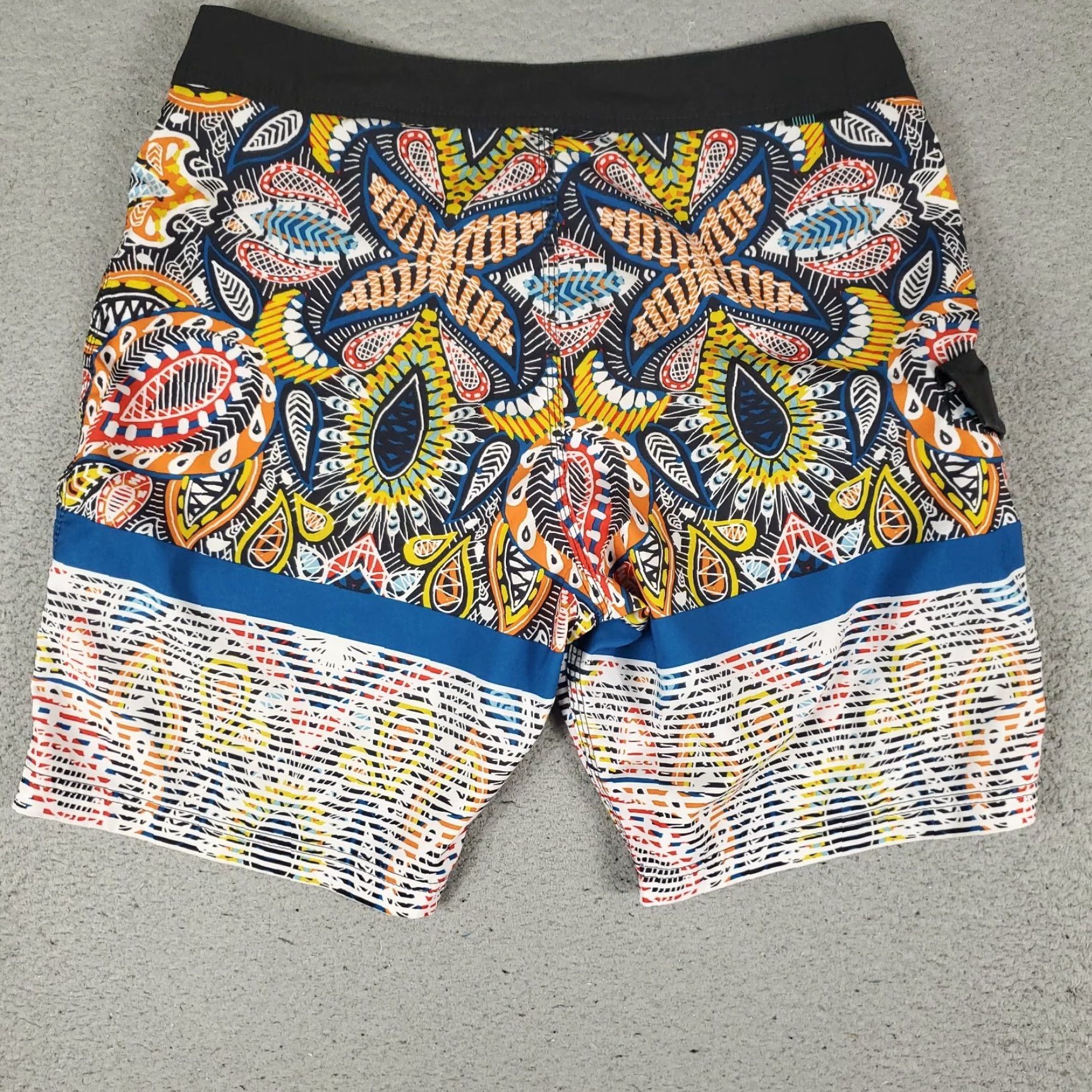 Vissla Vissla Mens Shorts Size 30 Board Shorts Blue Yellow Tropical Beach Trunks Swim Size US 30 / EU 46 - 7 Thumbnail