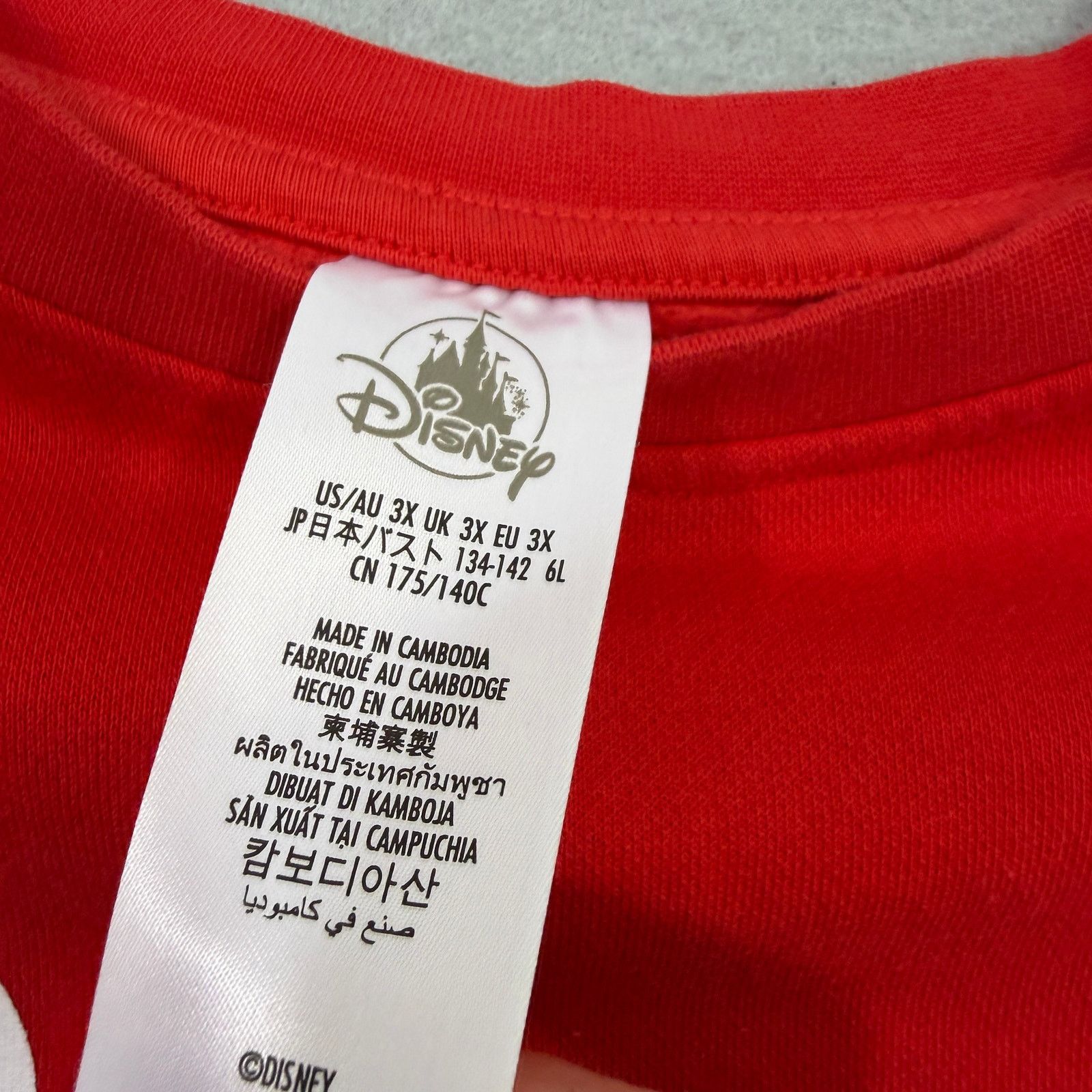 Disney Disney Mickey Mouse Spirit Jersey Sweatshirt Womens 3X Red Size 3XL / US 20-22 - 4 Thumbnail