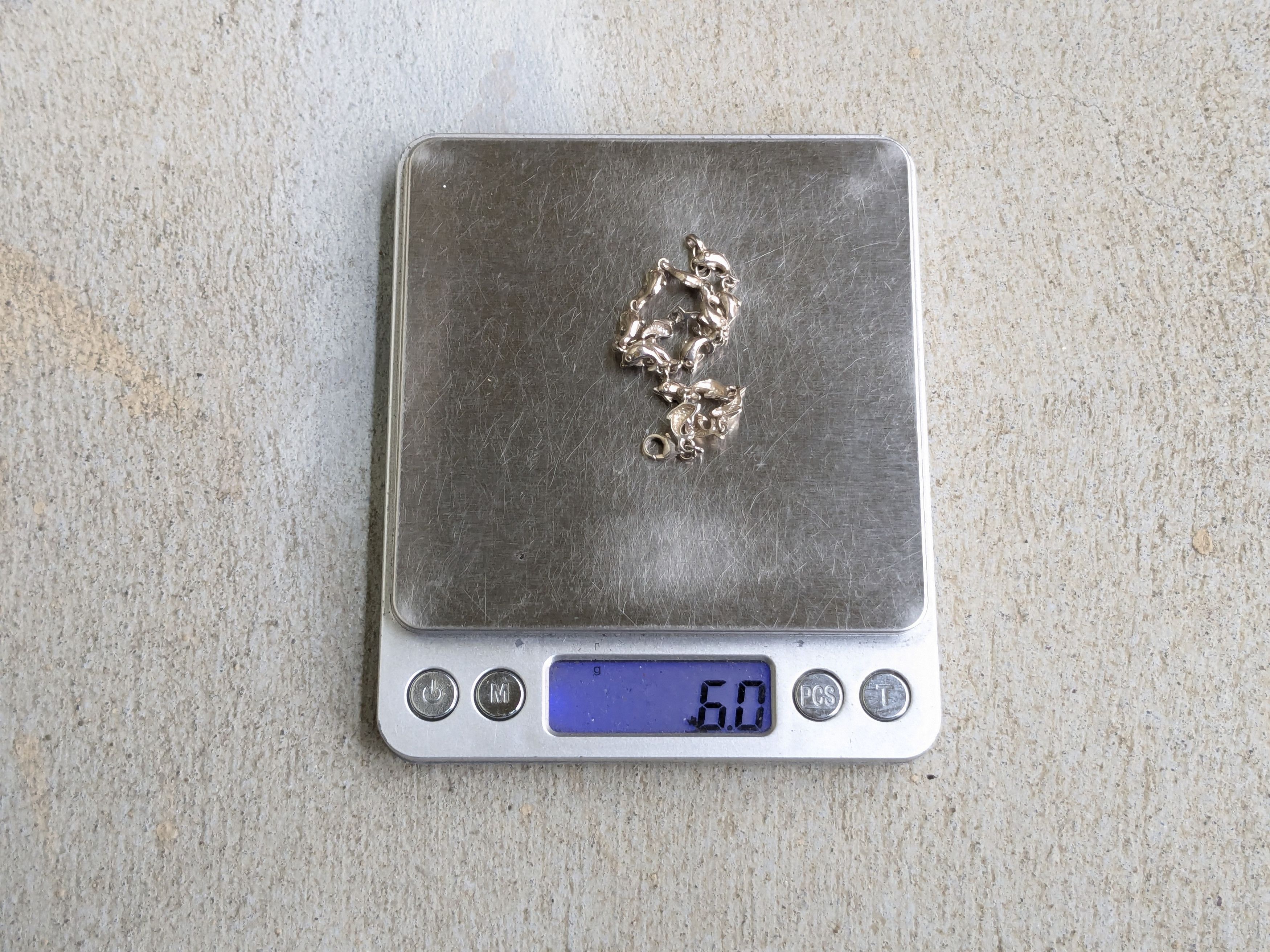 Jewelry Vintage Sterling Silver Bracelet Dolphin Chain 7.25" Size ONE SIZE - 12 Thumbnail