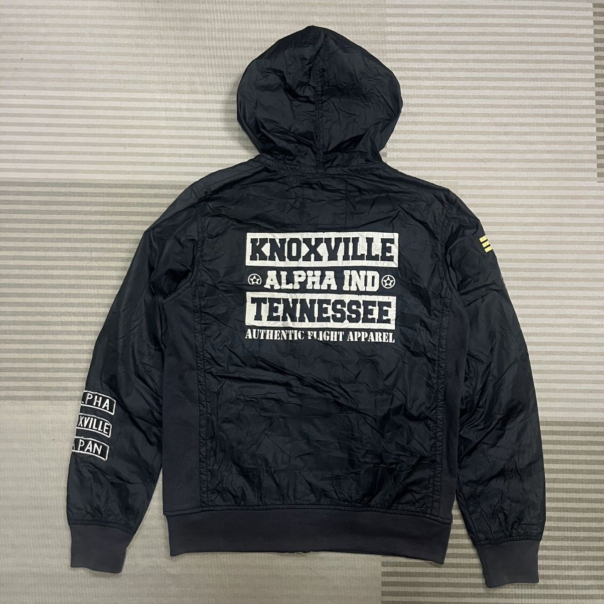 Alpha Industries Alpha Industries Navy Blue Hooded Light Jacket Size M Size US M / EU 48-50 / 2 - 2 Thumbnail