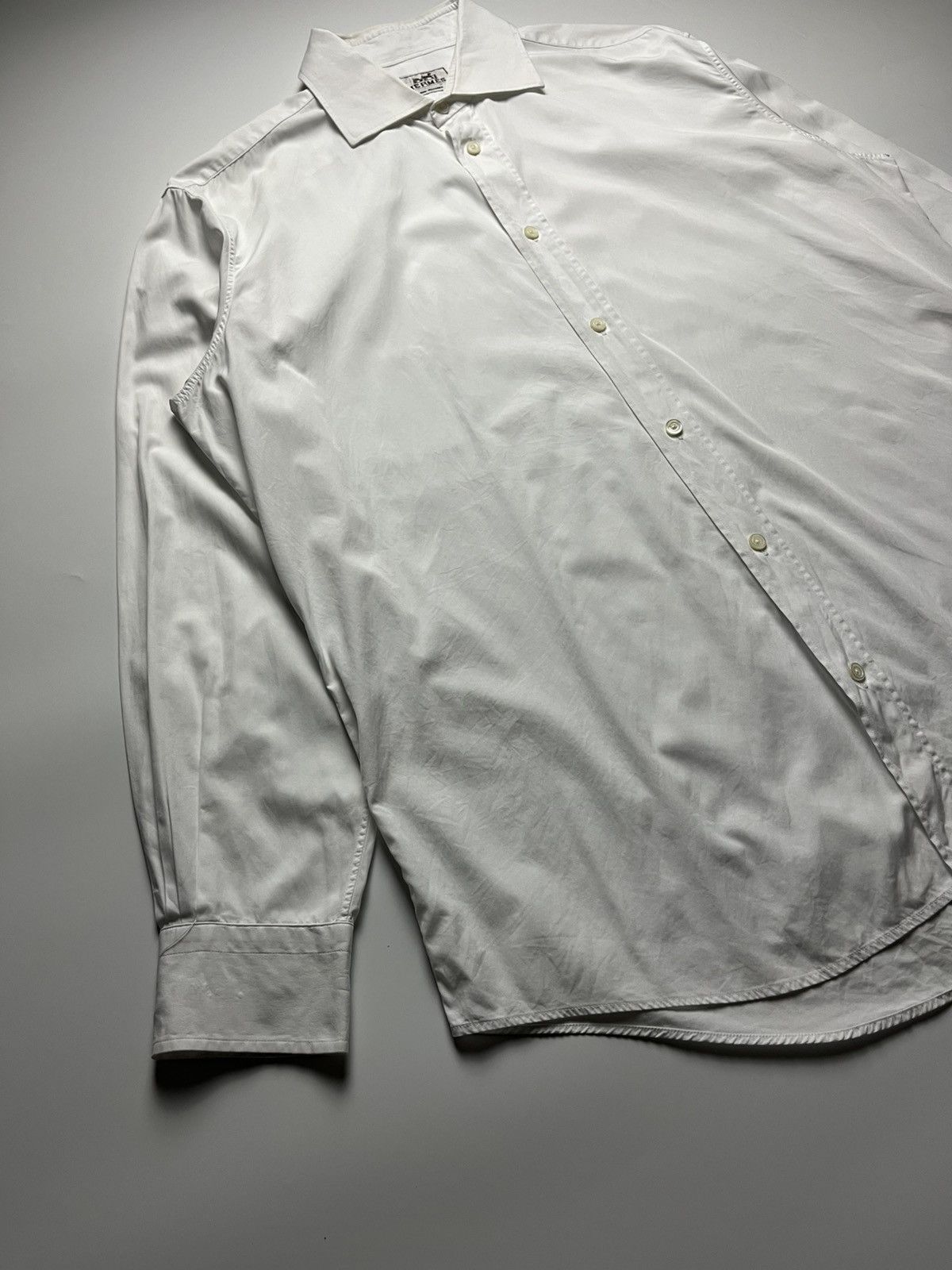 Hermes Hermès White Button Down Shirt Size US XL / EU 56 / 4 - 6 Thumbnail