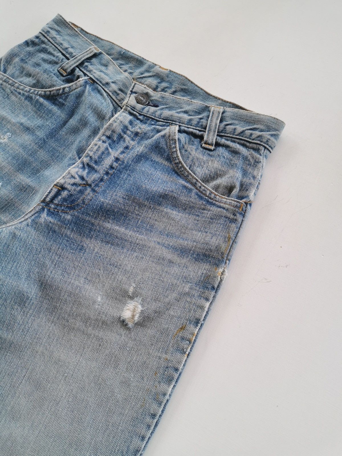 Levi's 70s Vintage Levis 746 Flare Orange Tab Denim Jeans Size US 27 - 4 Thumbnail