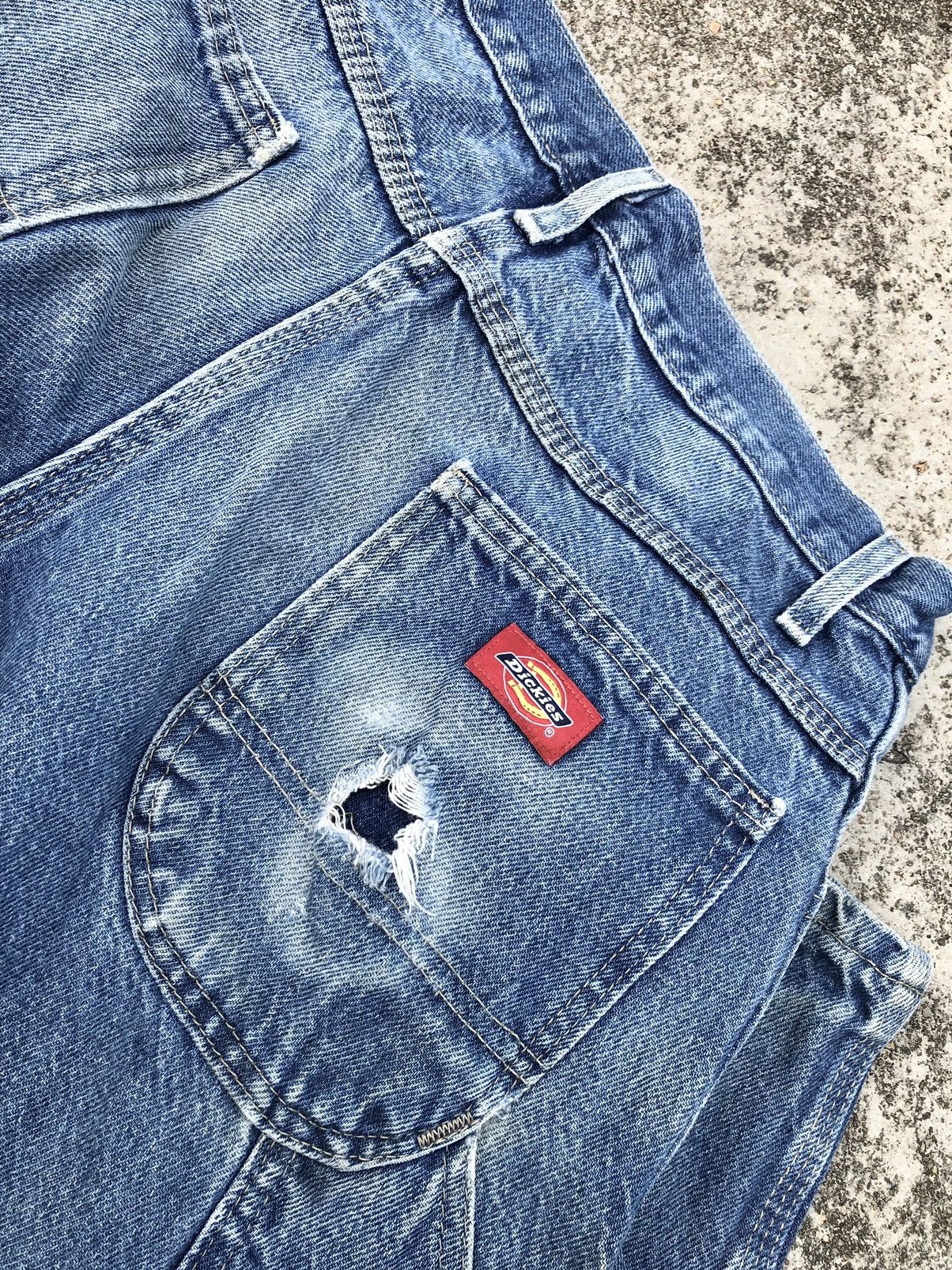 Dickies × Vintage DICKIES CARPENTER DISTRESSED DENIM Size US 30 / EU 46 - 2 Thumbnail