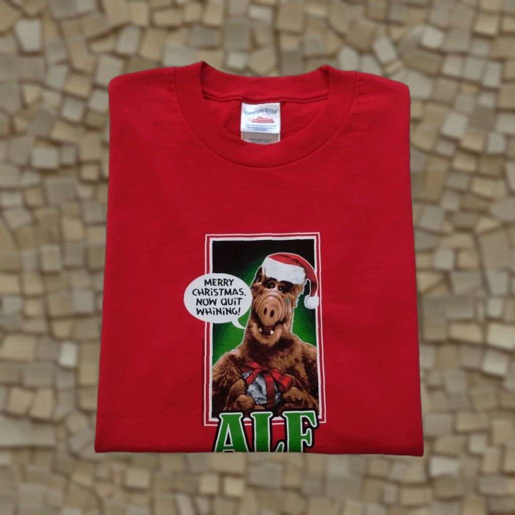 Vintage VINTAGE ALF CHRISTMAS USA MADE FUNNY COMEDY TV PROMO RED GRAPHIC T SHIRT LG Mens Size US L / EU 52-54 / 3 - 1 Thumbnail
