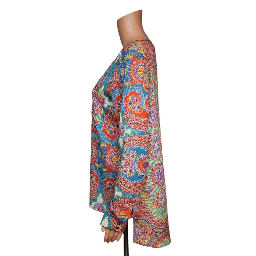 Other Gimmicks by BKE Long Sleeve Sheer Top Women's Size Medium Size M / US 6-8 / IT 42-44 - 4 Thumbnail