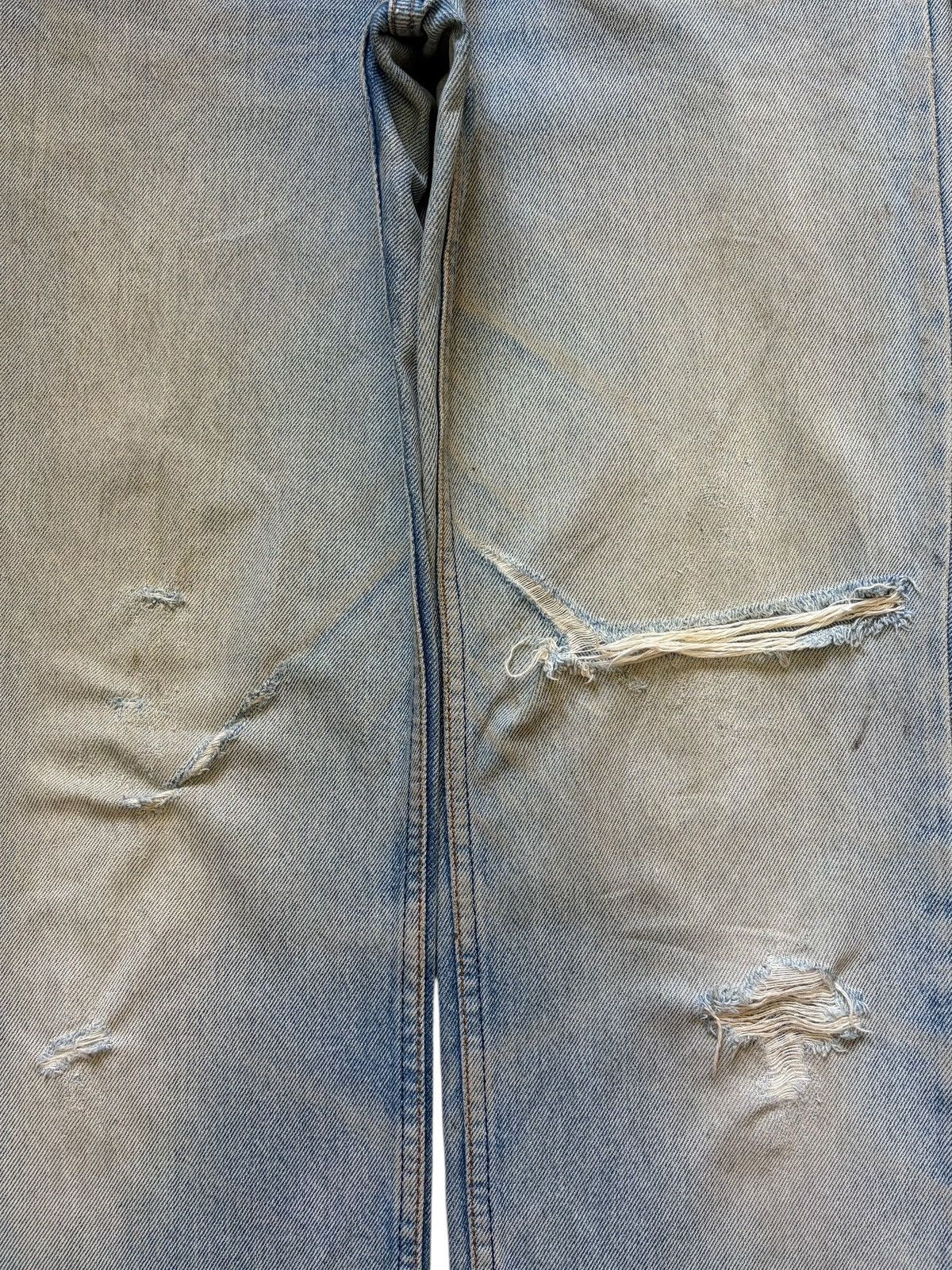 Levi's Vintage 90s Levis 515 Mud Wash Distress Loose Jeans Size US 32 / EU 48 - 3 Thumbnail