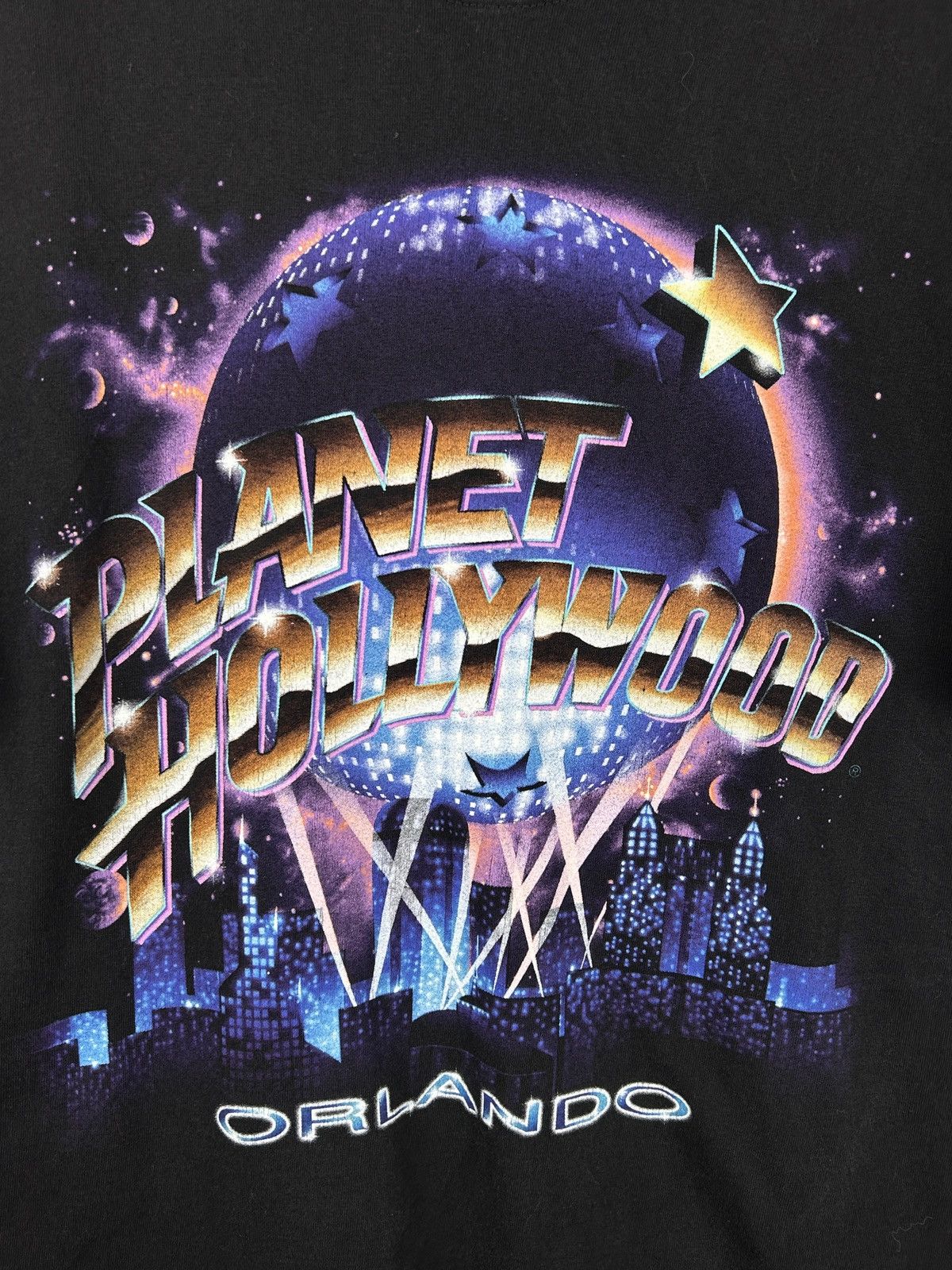 Planet Hollywood 90s Vintage Planet Hollywood Orlando 1991 Graphic T-Shirt Size US M / EU 48-50 / 2 - 2 Thumbnail
