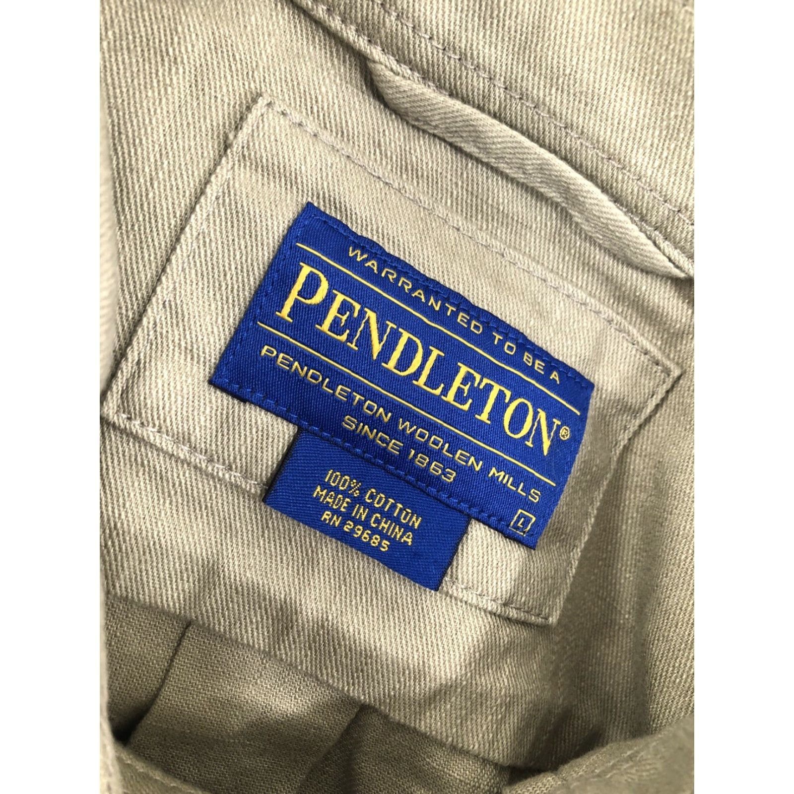 Pendleton VINTAGE Pendleton Shirt Jacket Belted Beiges L Mens Long Sleeve Size L Size US L / EU 52-54 / 3 - 5 Thumbnail