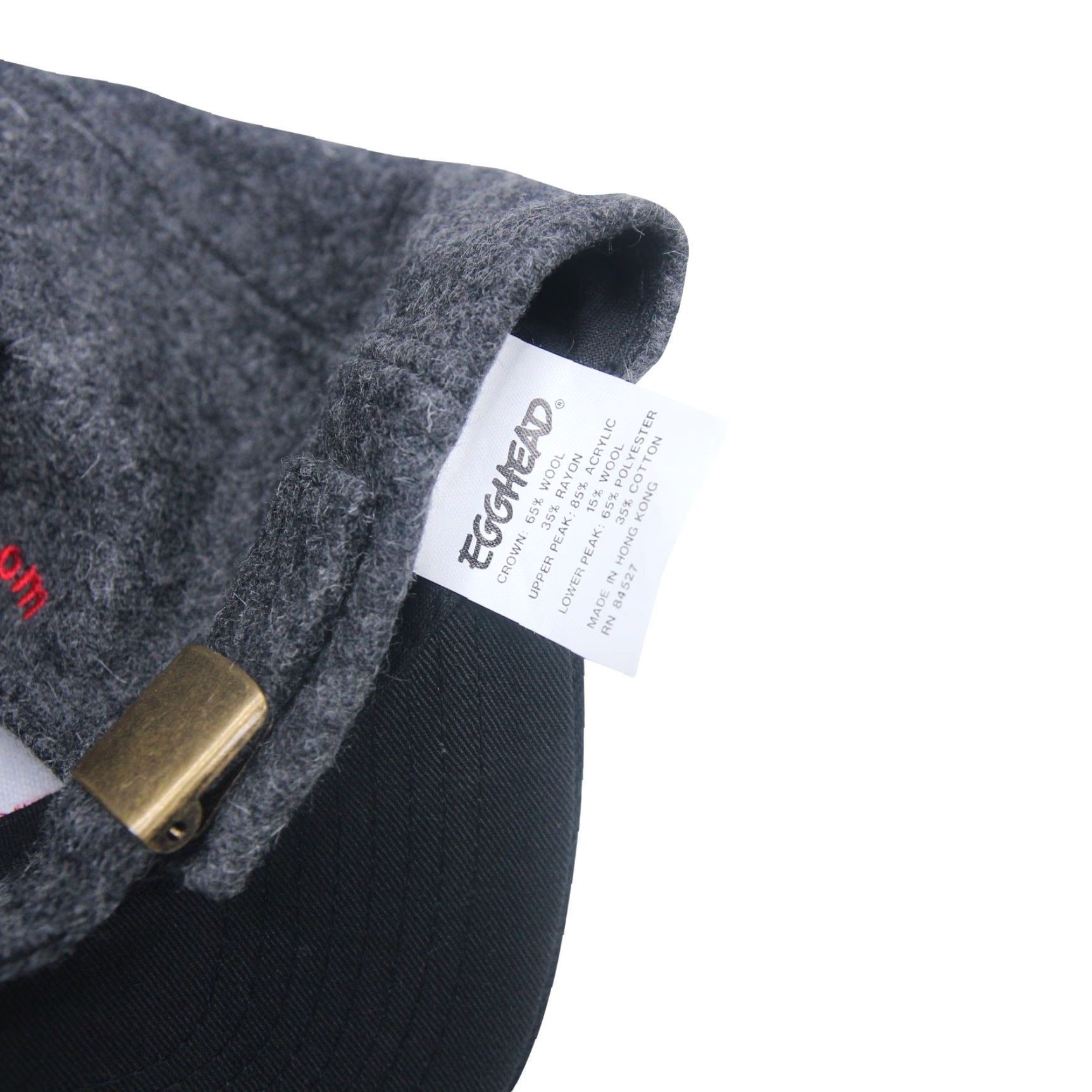 Vintage VINTAGE Egg Head Software Co. Wool Hat Grey Baseball Cap OS Mens Size ONE SIZE - 4 Thumbnail