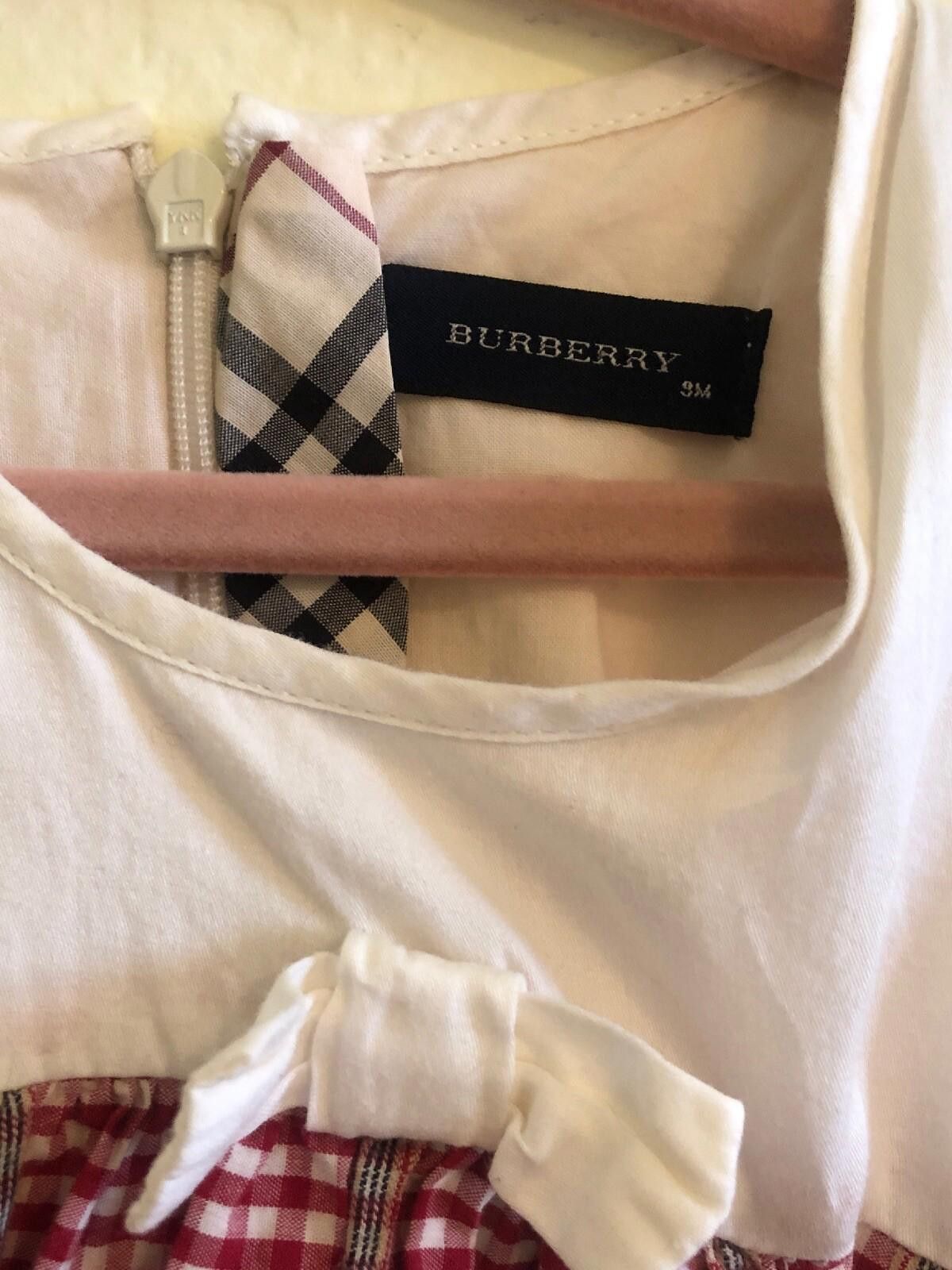 Burberry Burberry Cotton Dress Size 9M/71cm Size ONE SIZE - 2 Thumbnail