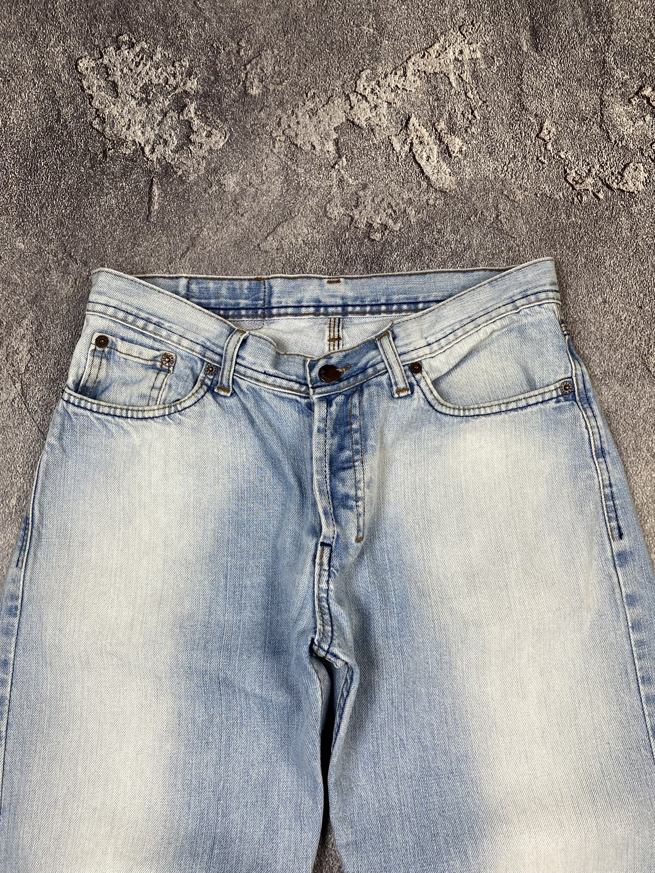 If Six Was Nine Y2K Faded Blue Stone Washed Jeans Straight Baggy Fit Leg Size US 30 / EU 46 - 6 Thumbnail