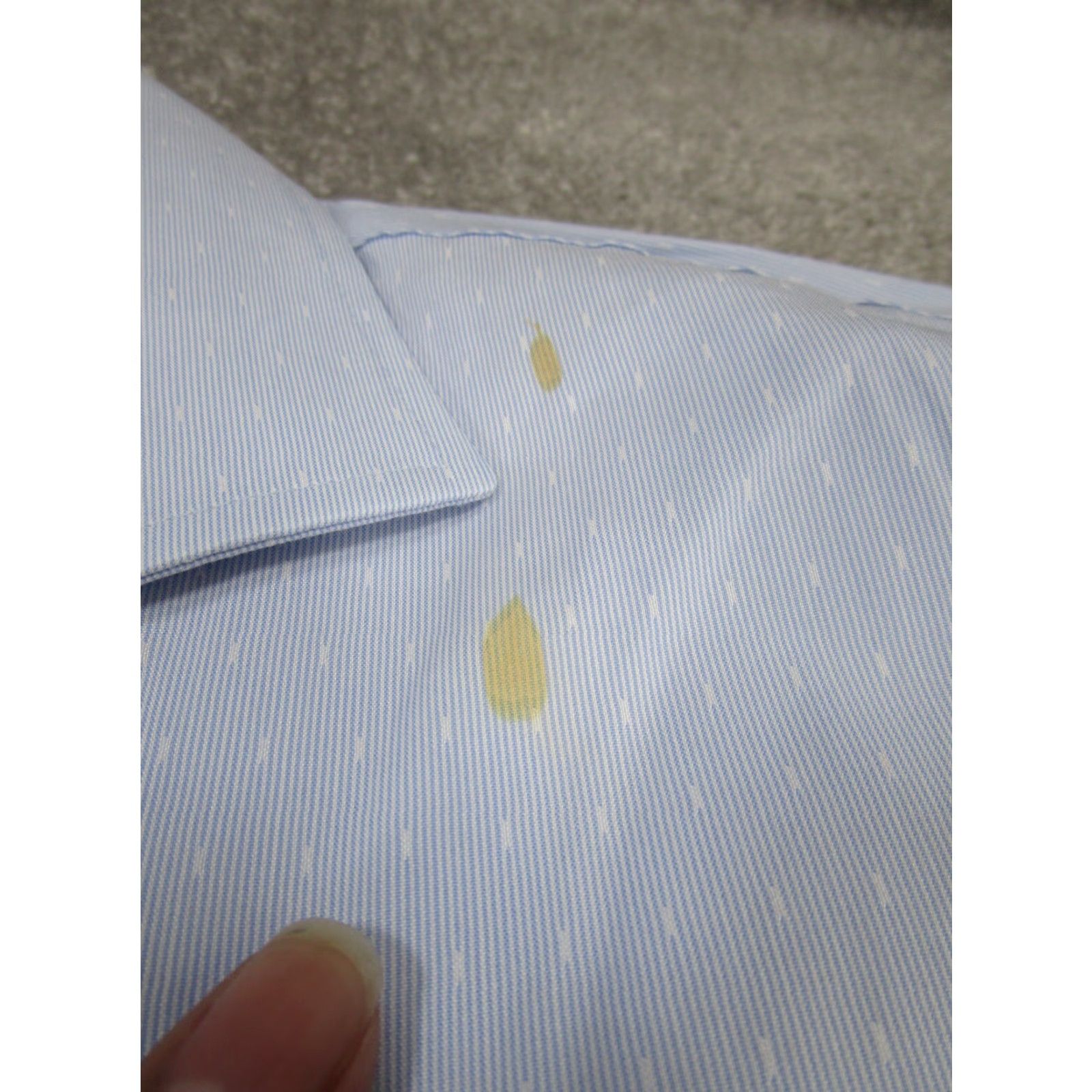 Bonobos Bonobos Dress Shirt Mens 17 Light Blue Slim Button Up Stain Size 46R - 3 Thumbnail
