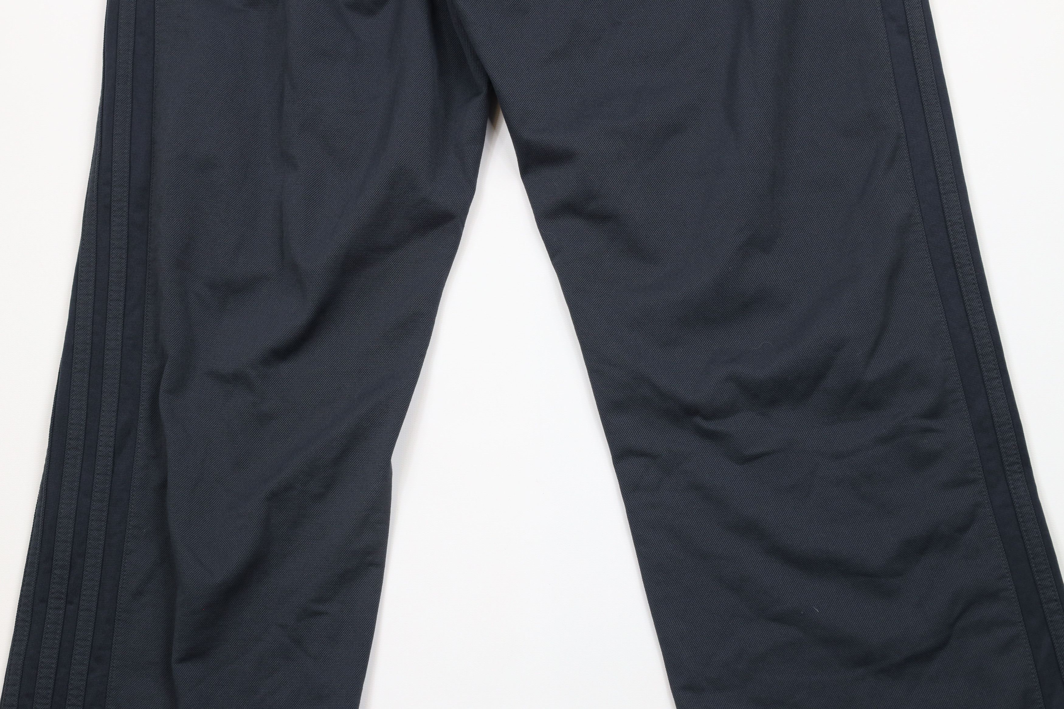 Adidas × Vintage Vintage Adidas Spell Out Striped Wide Leg Sweatpants Gray Size US 34 / EU 50 - 10 Thumbnail