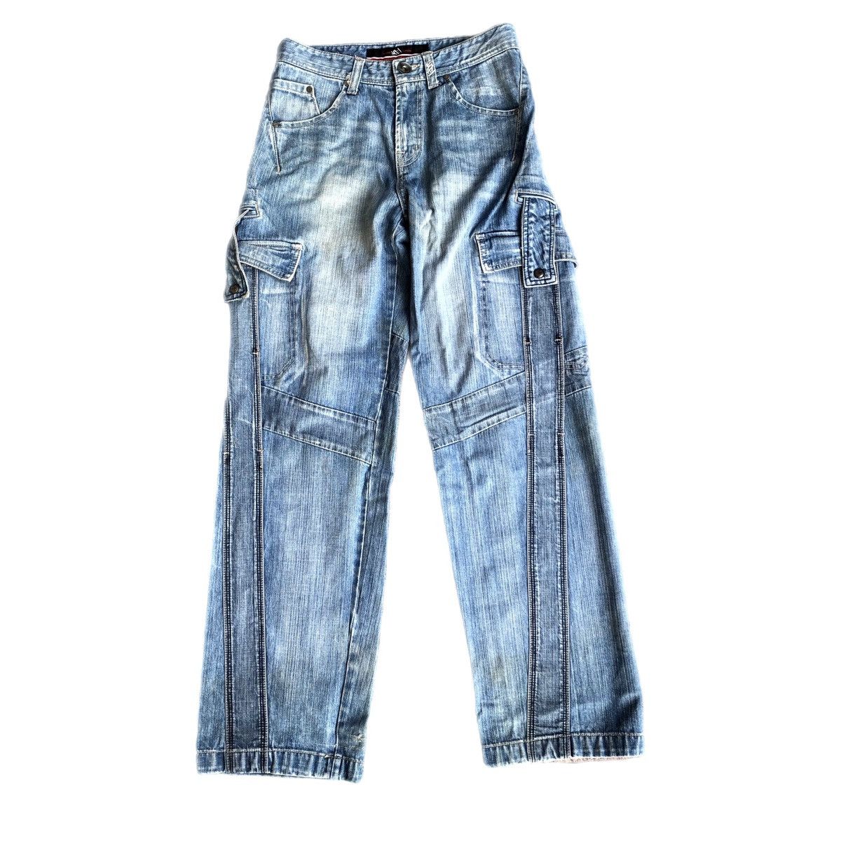Japanese Brand Majah flavah baggy cargo jeans Size US 31 - 1 Thumbnail