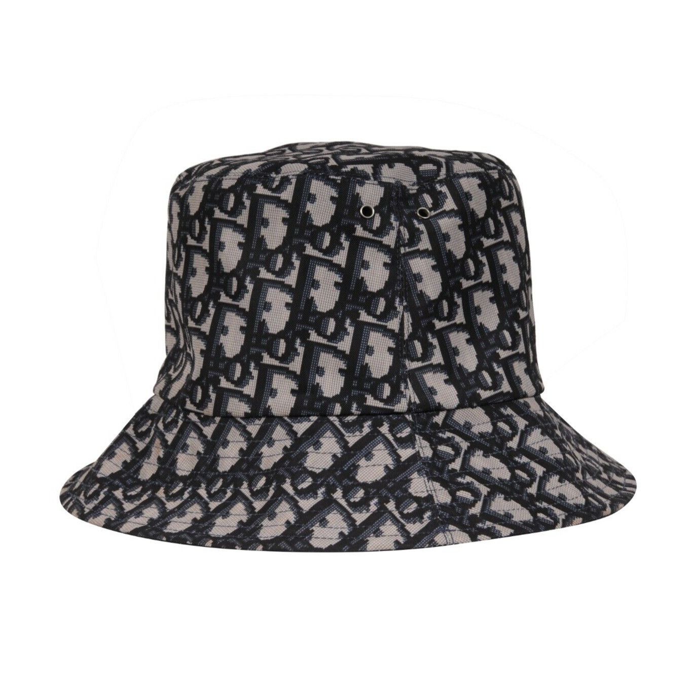 Dior Oblique Logo Reversible Teddy D Brim Bucket Hat Size ONE SIZE - 23 Thumbnail