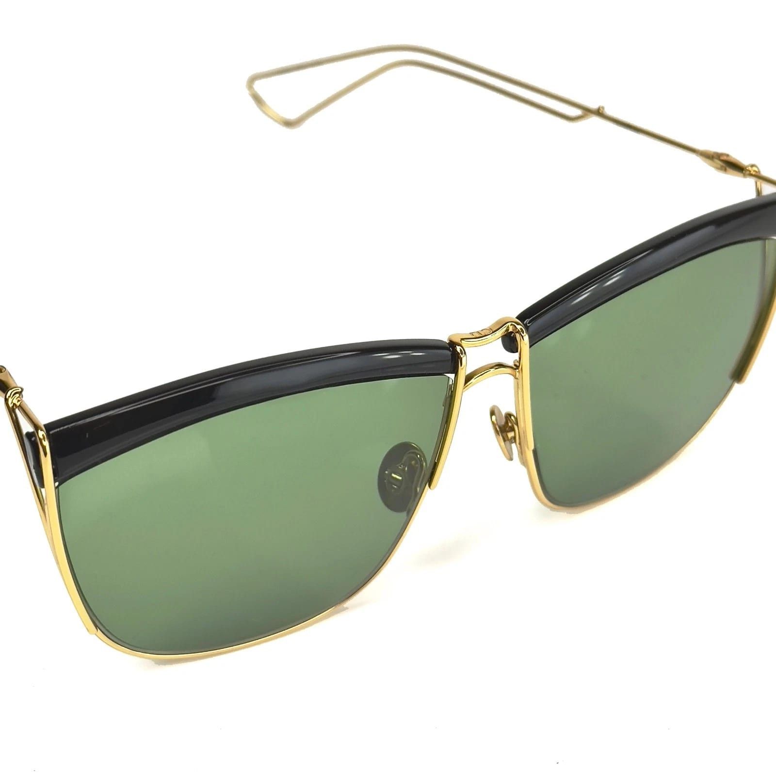 Christian Dior Monsieur CHRISTIAN DIOR SOELECTRIC SO ELECTRIC Gold Black Sunglasses Size ONE SIZE - 4 Thumbnail