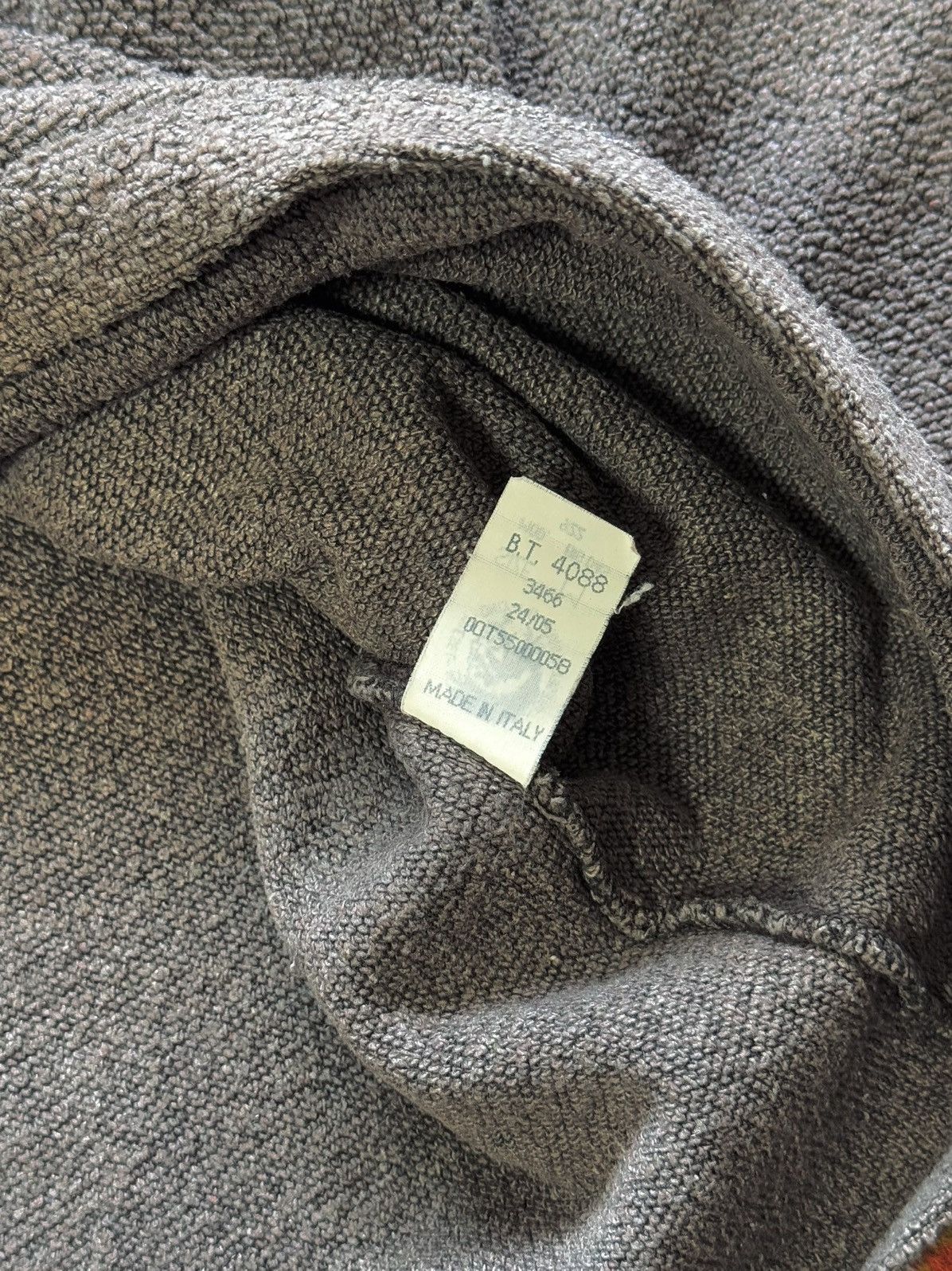 Diesel × Vintage 90s Vintage Diesel Rubber Logo Towel Knit Jumper Size US L / EU 52-54 / 3 - 16 Thumbnail