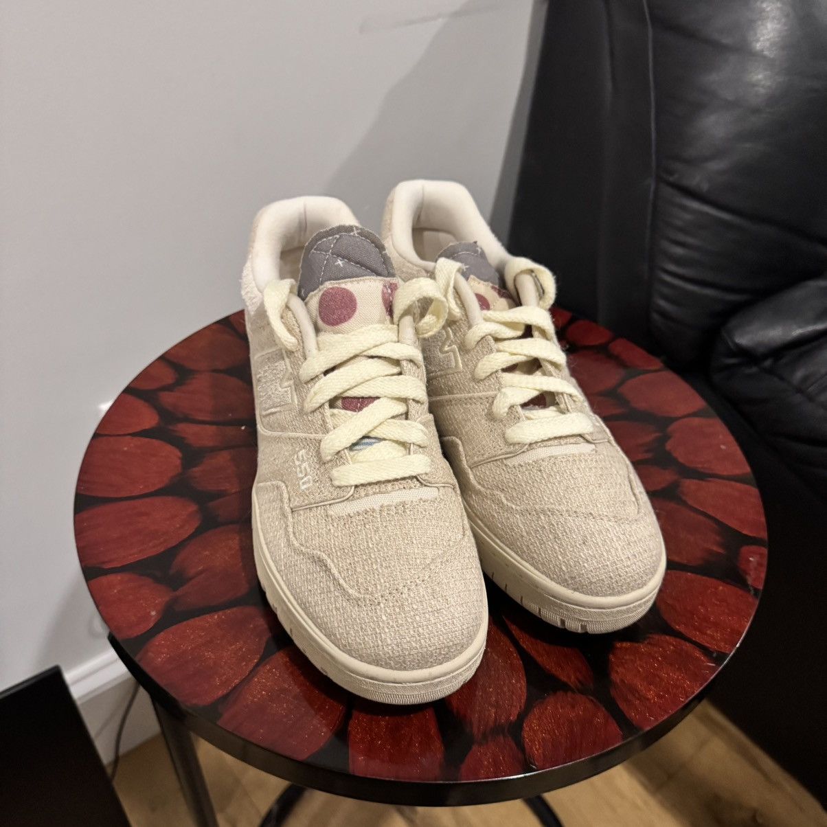New Balance New Balance 550 BB550THA Beige Canvas Sneakers | Size 8 Size US 8 / EU 41 - 1 Thumbnail