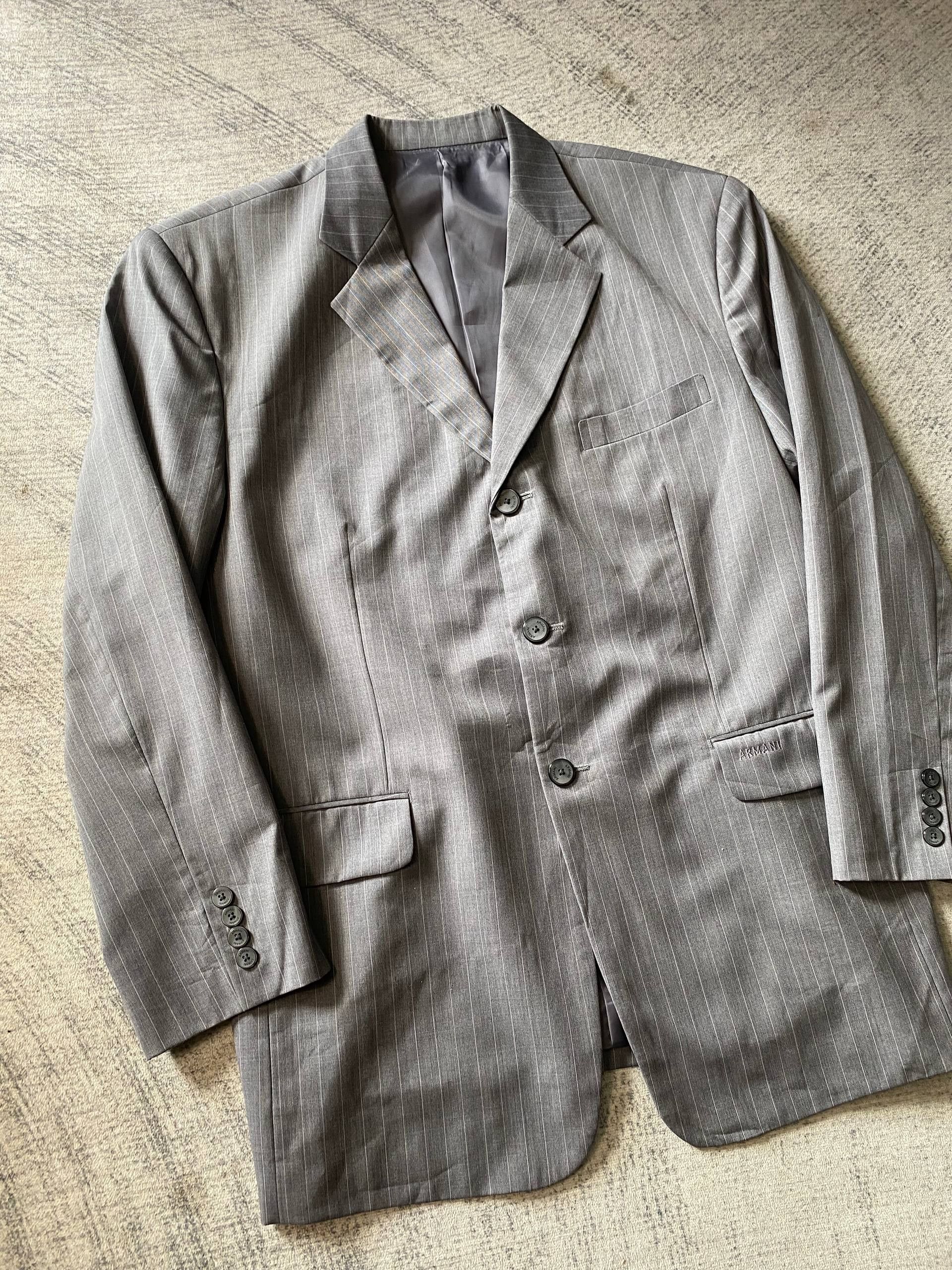 Giorgio Armani Giorgio Armani Pinstripe Blazer Made in Italy Size 46R - 2 Thumbnail