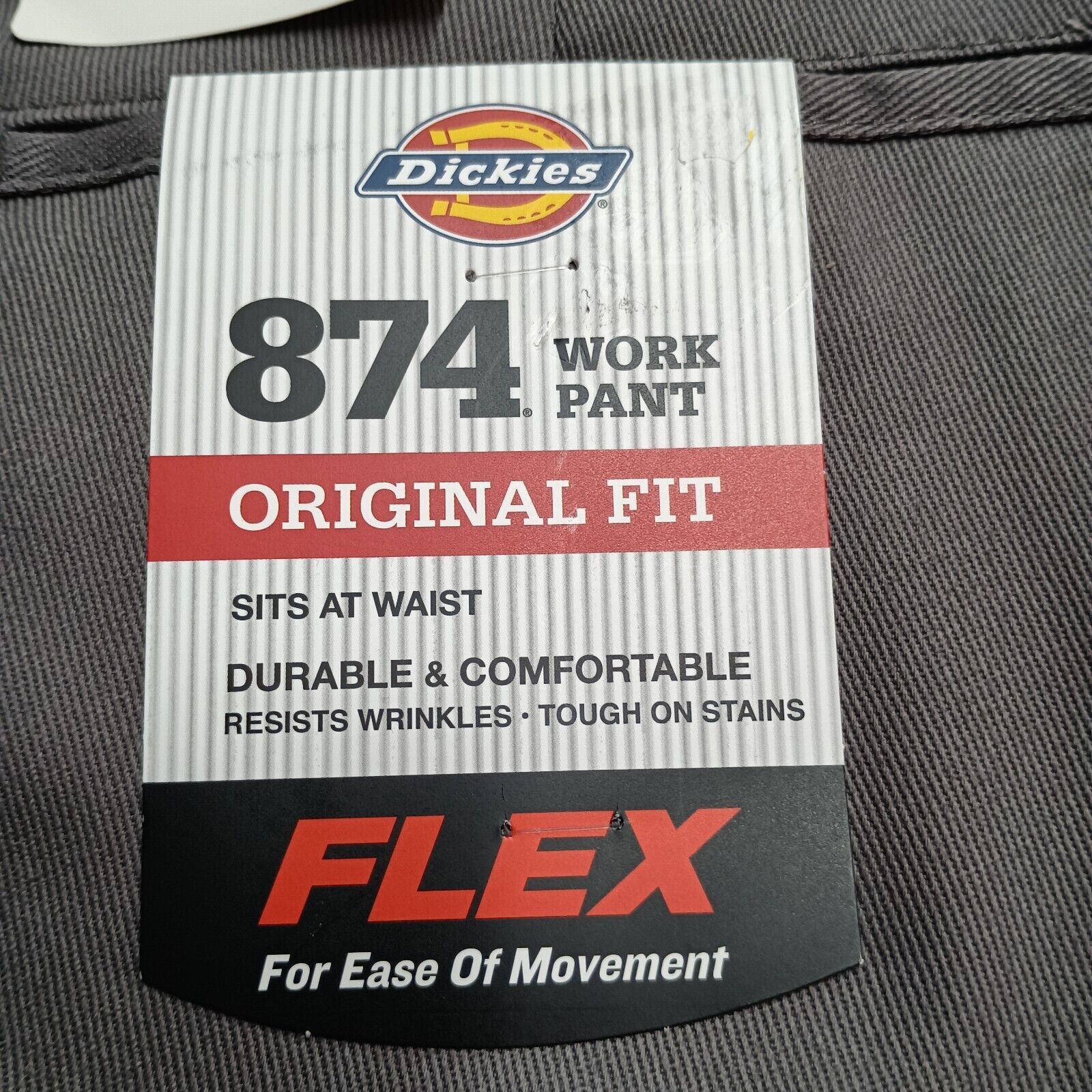 Dickies Dickies Work Pants Men's 34x34 Gray 874 Flex Original Fit Size US 34 / EU 50 - 2 Thumbnail