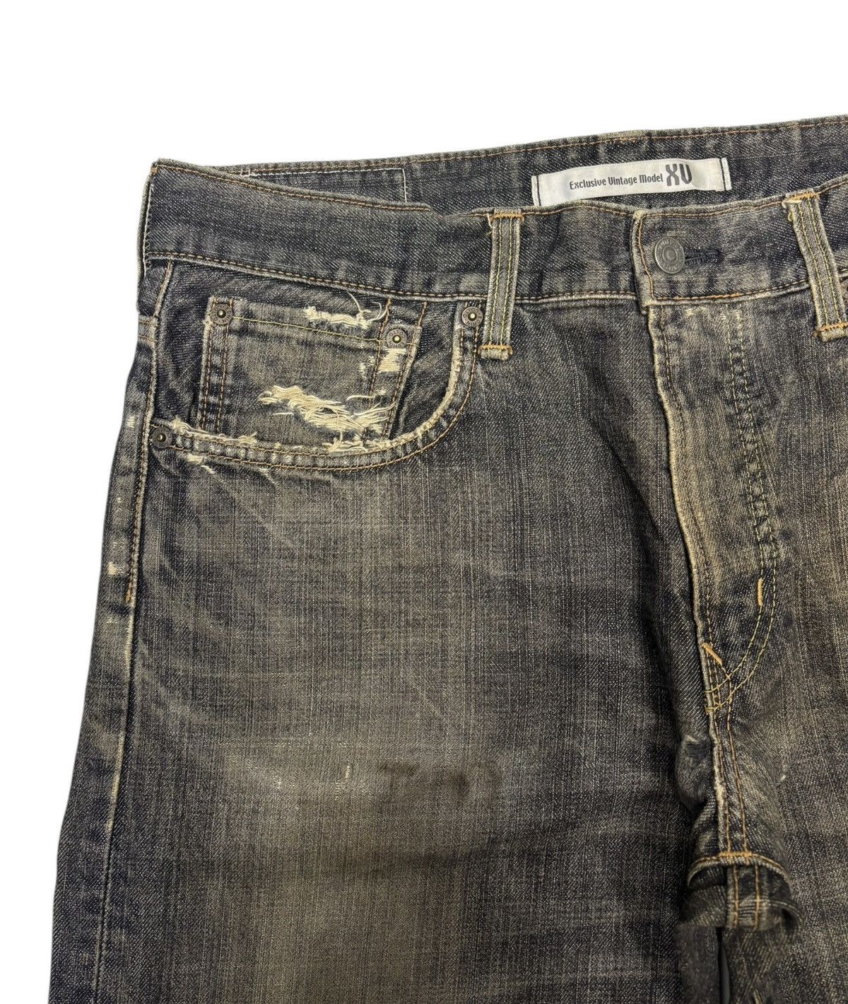 Edwin BAGGY EDWIN XU EXCLUSIVE VINTAGE MODEL RUSTY MUD WASH JEANS Size US 34 / EU 50 - 10 Thumbnail