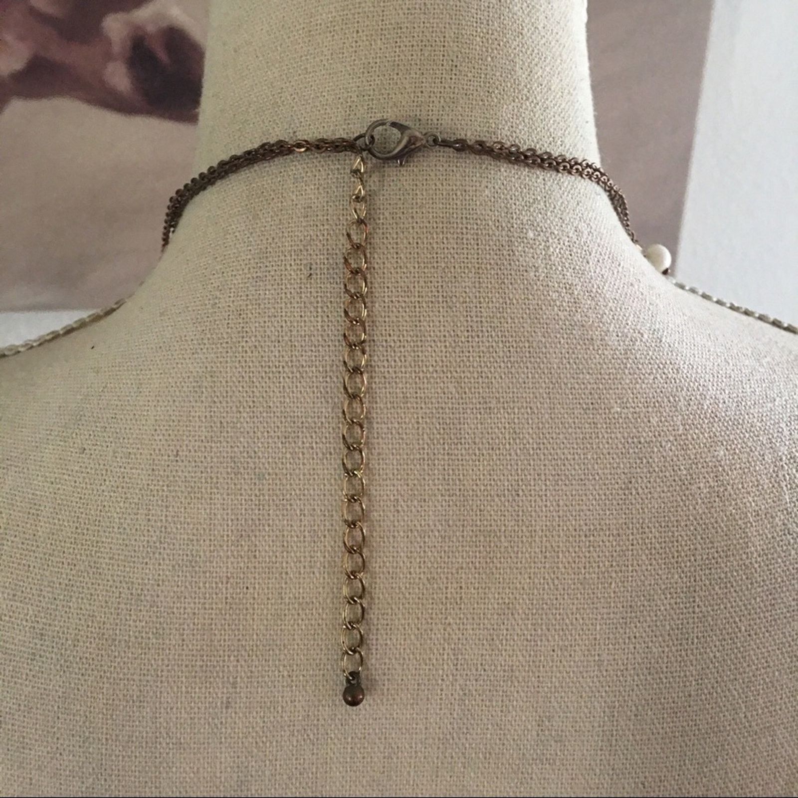 Jewelry Elegant double strand layered beaded chain necklace Size ONE SIZE - 4 Thumbnail