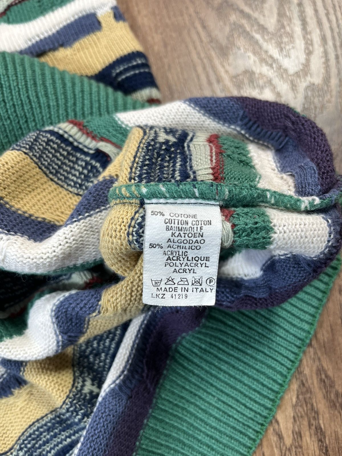 Designer Vintage Coogi Style Sweater Italy Size US L / EU 52-54 / 3 - 7 Thumbnail