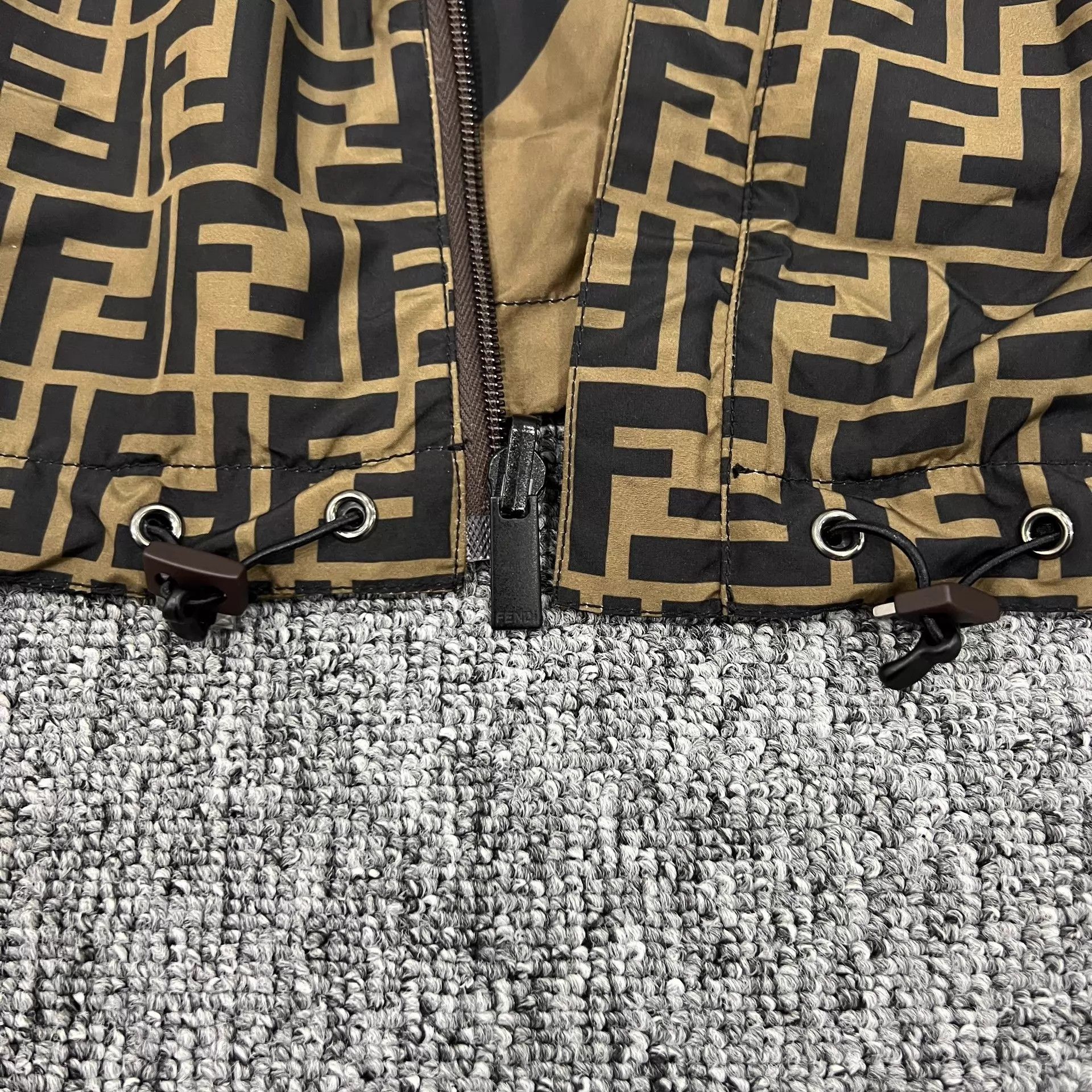 Fendi Fendi 2-Sided FF Monogram Hooded Zip Jacket Size 54 Size US L / EU 52-54 / 3 - 6 Thumbnail