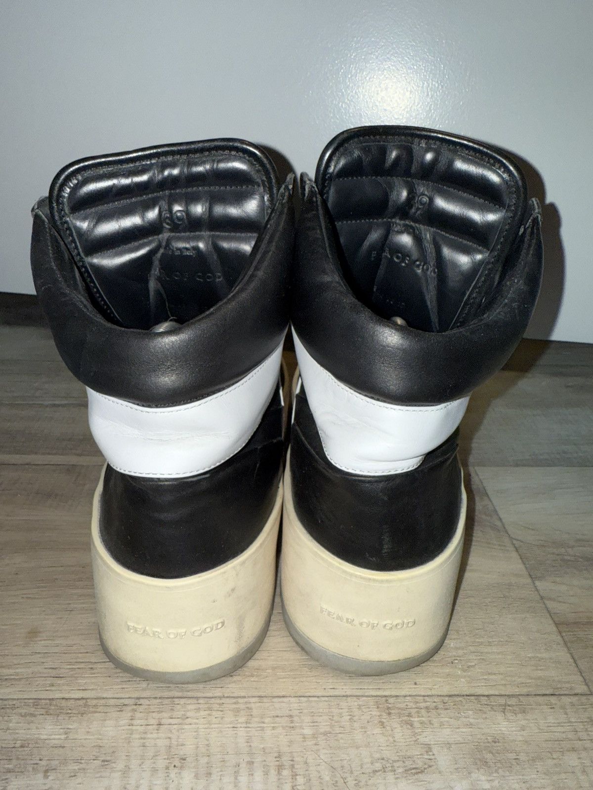 Fear of God Fear of God Basketball High Top Sneakers Black Made in Italy Size US 6.5 / EU 39-40 - 4 Thumbnail