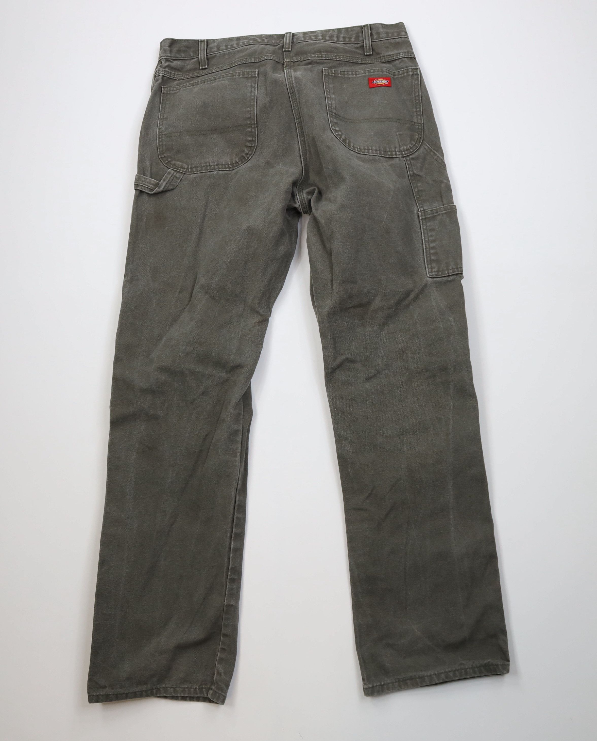 Dickies Vintage Y2K Dickies Wide Leg Canvas Dungaree Pants Green Size US 38 / EU 54 - 10 Thumbnail