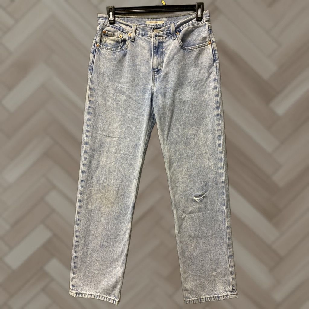 Levi's Levis Jeans Womens 30x31 Blue Denim High Slim Straight Fit Light Wash /0511 Size 30" / US 8 / IT 44 - 1 Thumbnail