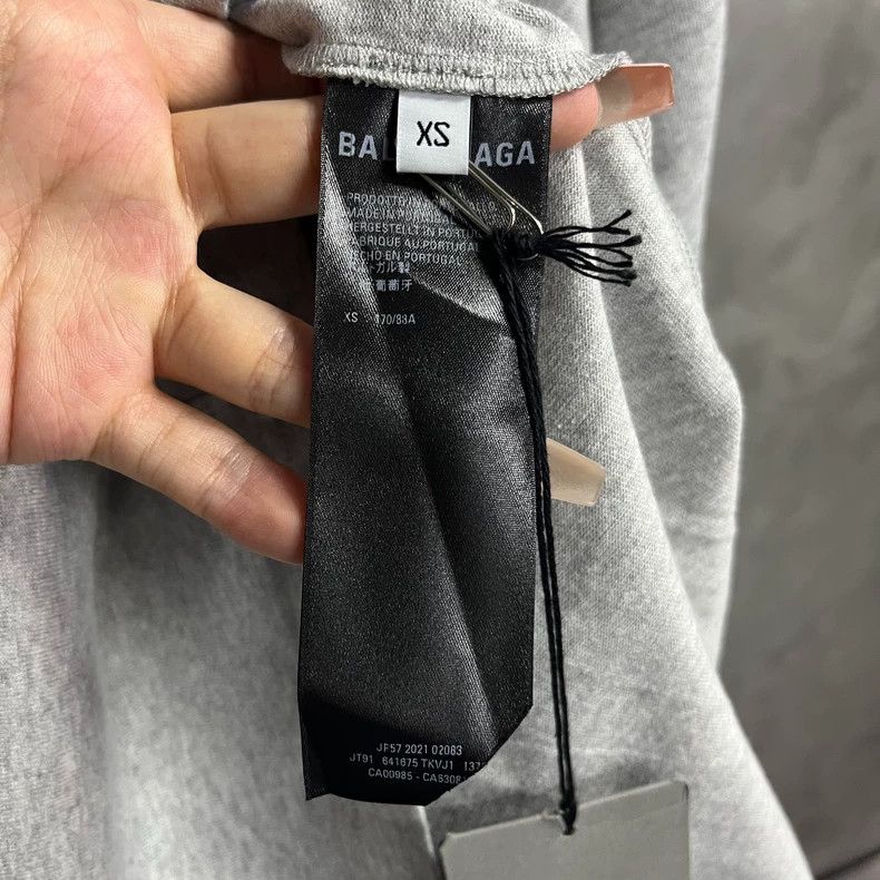 Balenciaga Balenciaga Light Gray Cola Large Size Short Sleeve T-Shirt Size US XS / EU 42 / 0 - 3 Thumbnail