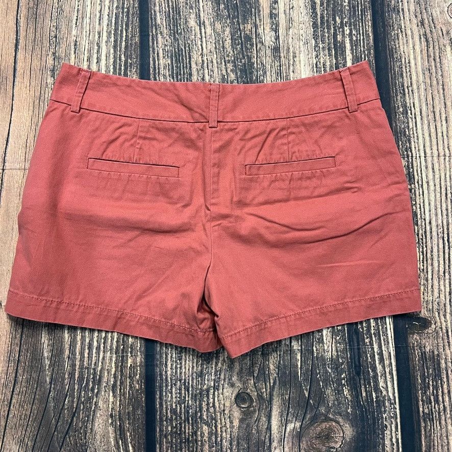 Loft LOFT Ann Taylor Women's Orange Chino Shorts Size 4 Casual Size 27" / US 4 / IT 40 - 4 Thumbnail