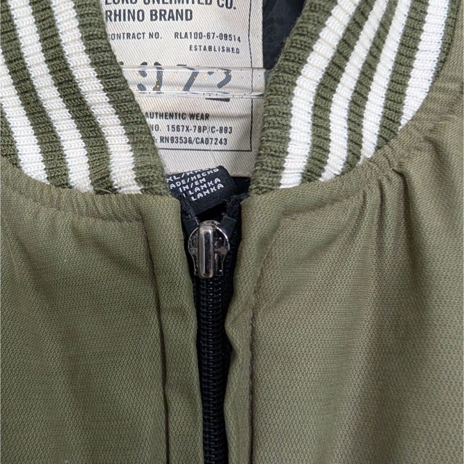 Designer Ecko Unltd 1972 Bomber Jacket Mens Size 2XL Green Spellout Size US XXL / EU 58 / 5 - 3 Thumbnail