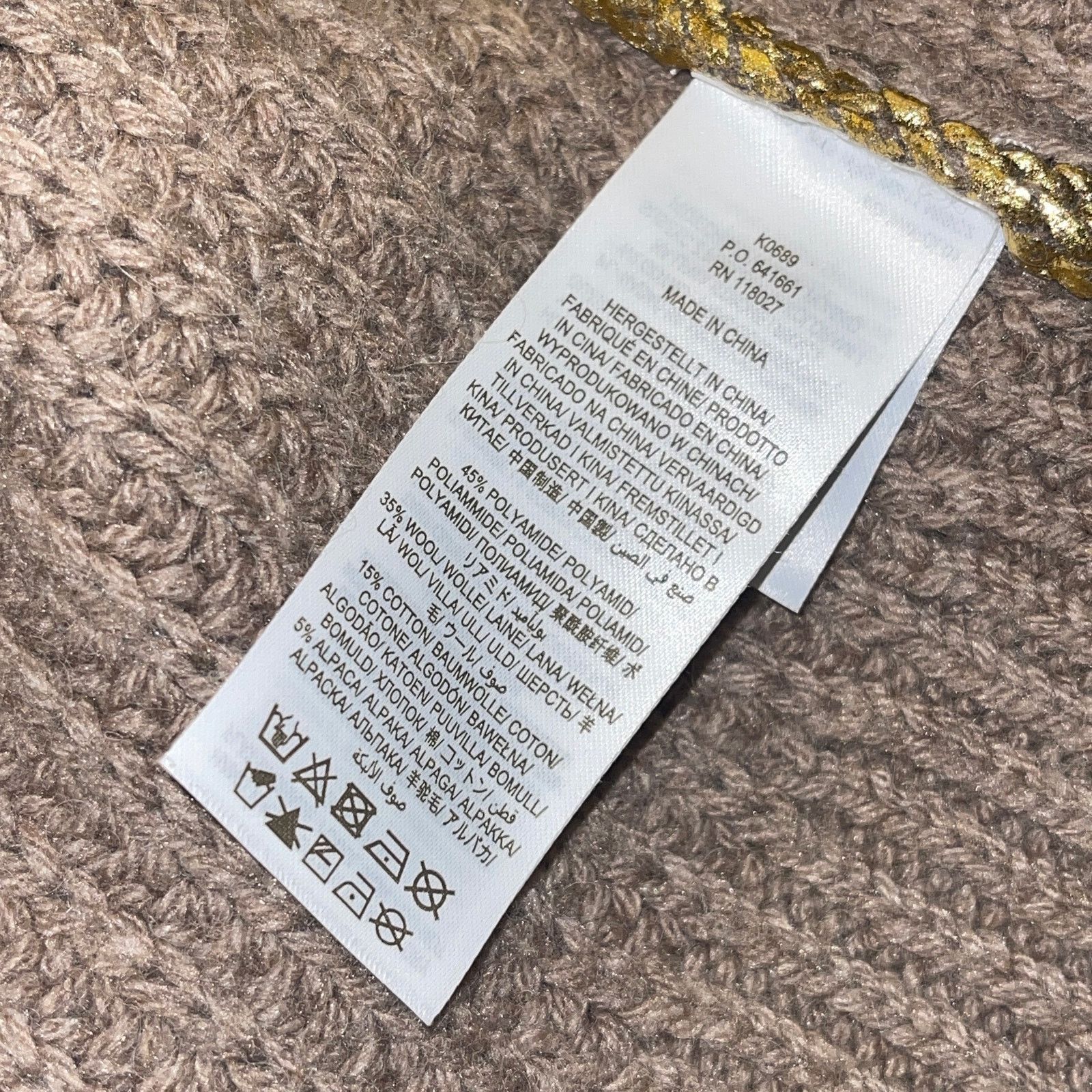 Boden Boden Hand Printed Gold Rib Knit Cardigan Size US 6 NWT Size M / US 6-8 / IT 42-44 - 6 Thumbnail