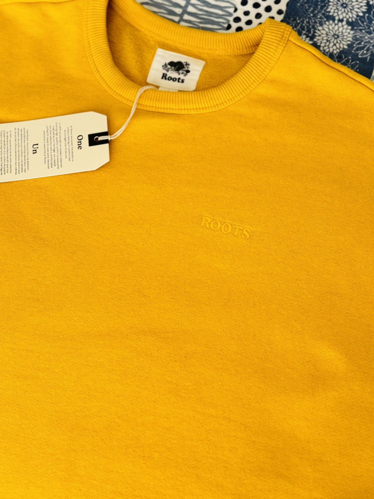 Roots Roots One Crew - Yellow Crew Neck Sweater Size US L / EU 52-54 / 3 - 9 Thumbnail