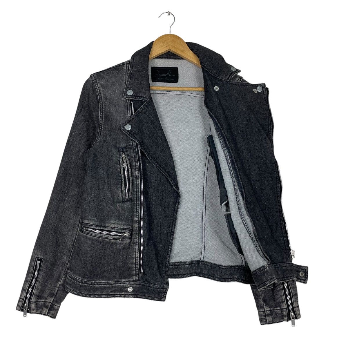 Hysteric Glamour × Japanese Brand 💥HYSTERIC GLAMOUR DENIM PERFECTO JACKET Size US S / EU 44-46 / 1 - 9 Thumbnail