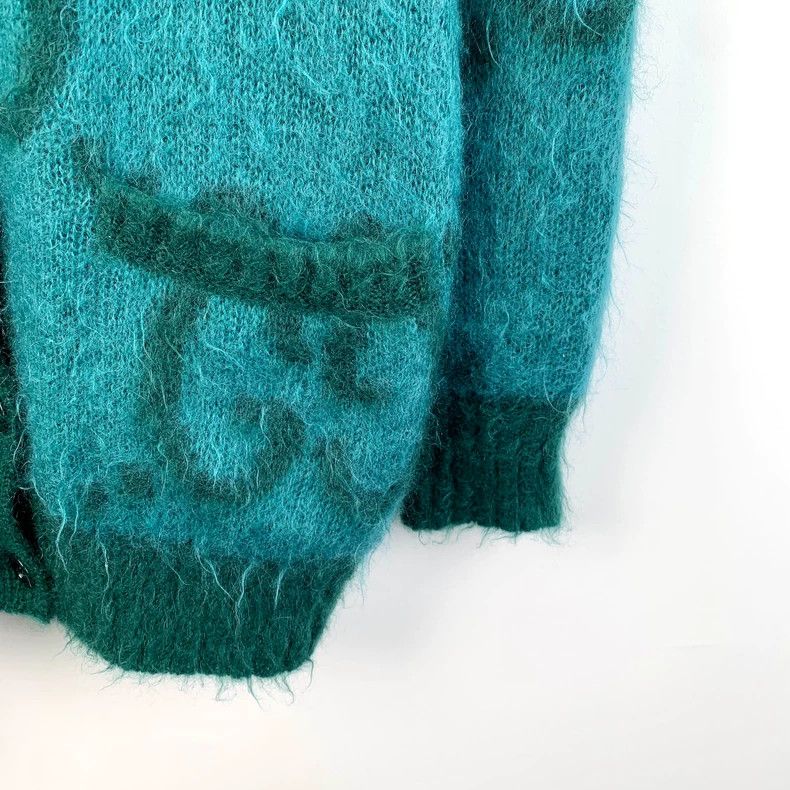 Gucci Gucci Color-blocking logo printed full-print horse sea wool Size XS / US 0-2 / IT 36-38 - 4 Thumbnail