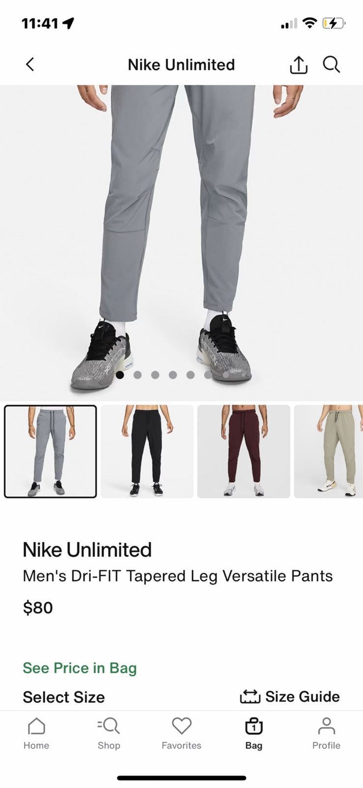 Nike Nike Unlimited Dri-FIT Tapered Leg Versatile Pants Size US 32 / EU 48 - 5 Thumbnail