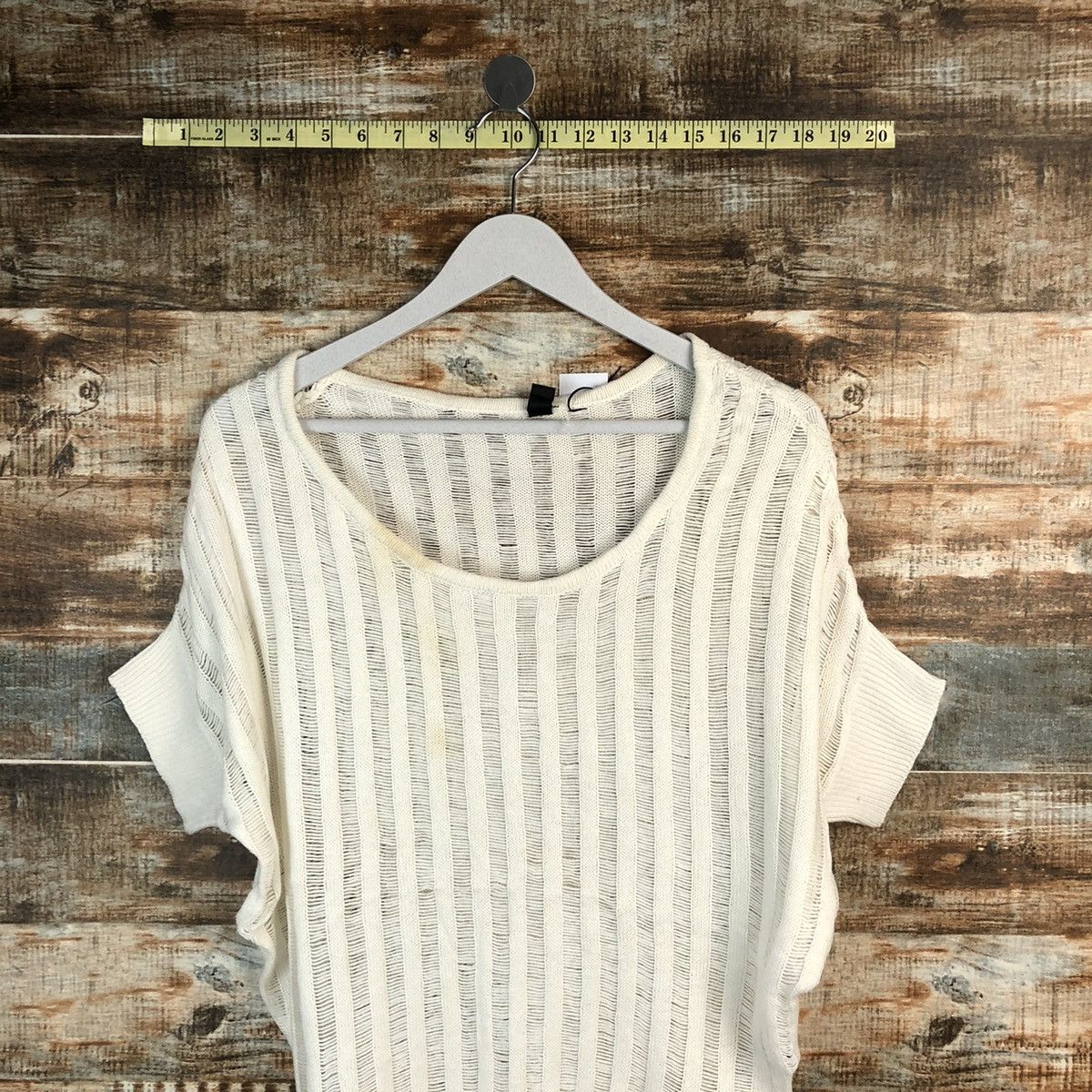 Homespun Knitwear × Japanese Brand D-Loop White Knitwear #A1660 Size M / US 6-8 / IT 42-44 - 2 Thumbnail