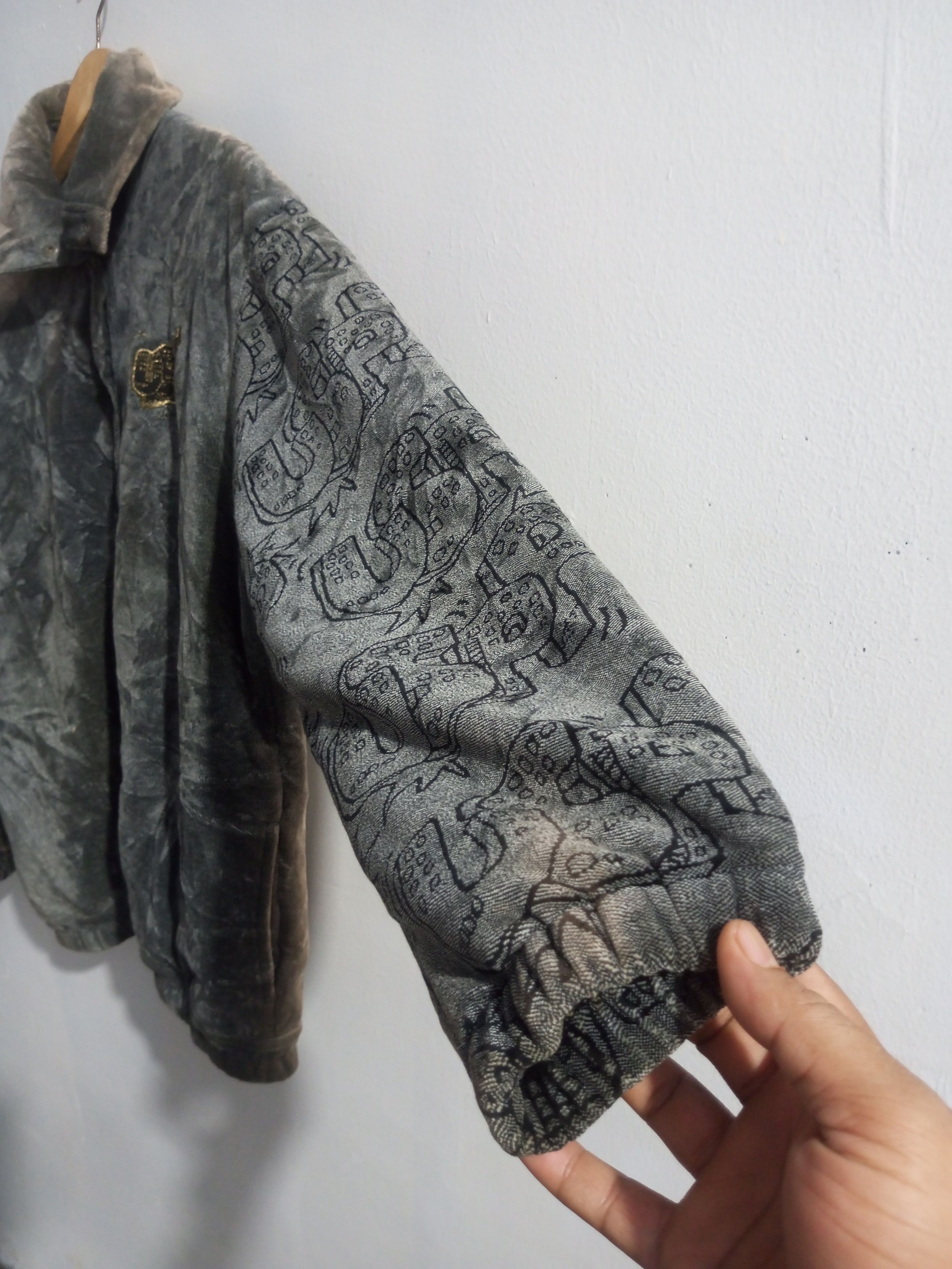 If Six Was Nine × Japanese Brand × Le Grande Bleu (L.G.B.) Vintage uspp sun fadded velvet jacket Size US L / EU 52-54 / 3 - 2 Thumbnail