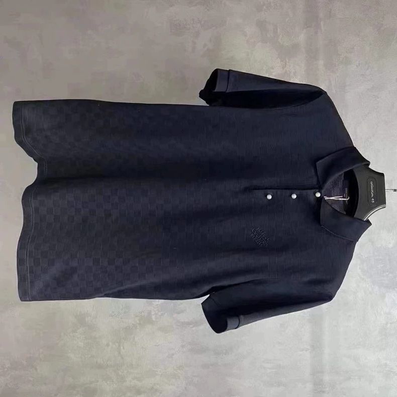 Louis Vuitton LOUIS VUITTON Black checkerboard embroidered logo knit shor Size US L / EU 52-54 / 3 - 1 Thumbnail