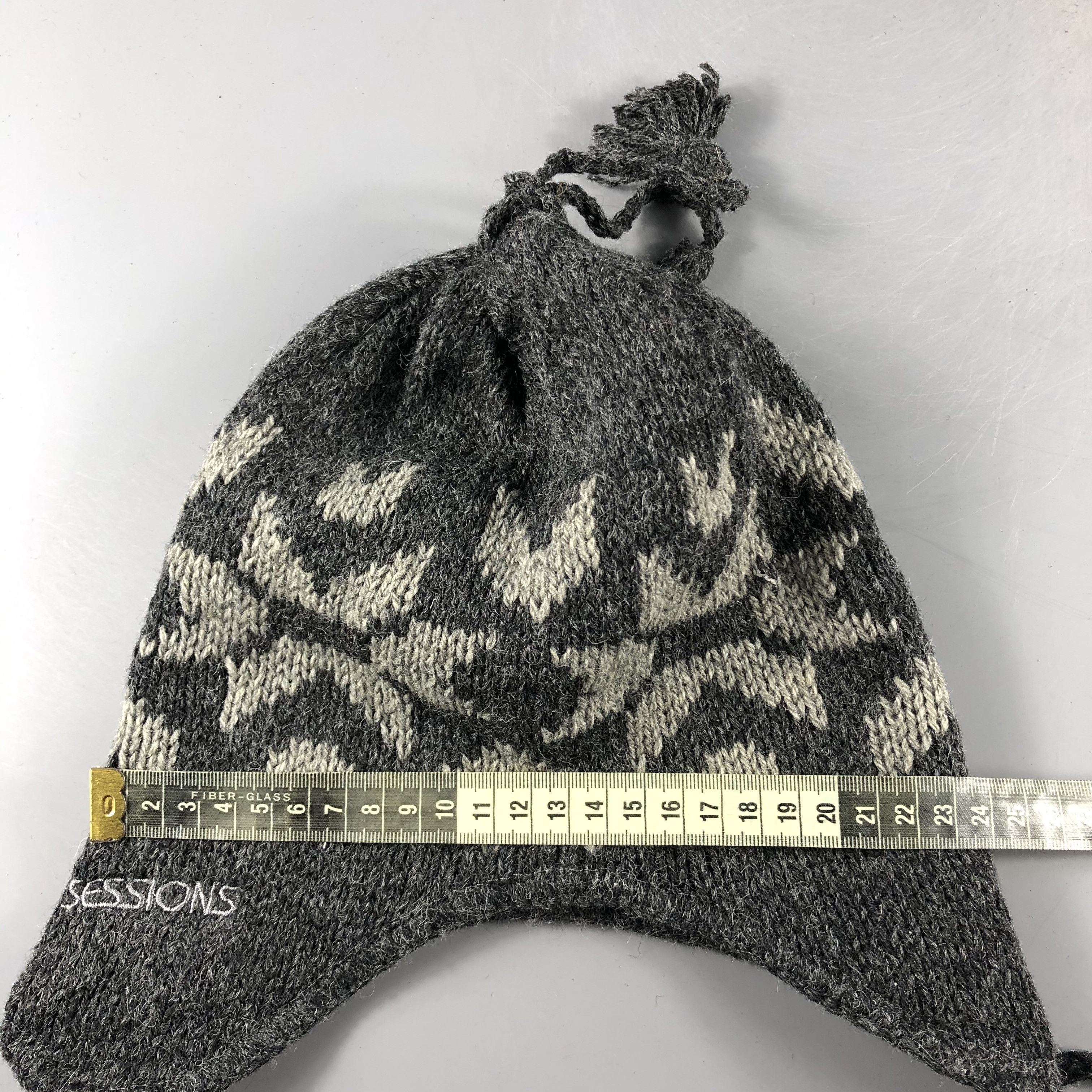 Sessions × Vintage Sessions Ear Flap Hat Beanie Snow Hat Snow Cap -D470 Size ONE SIZE - 3 Thumbnail